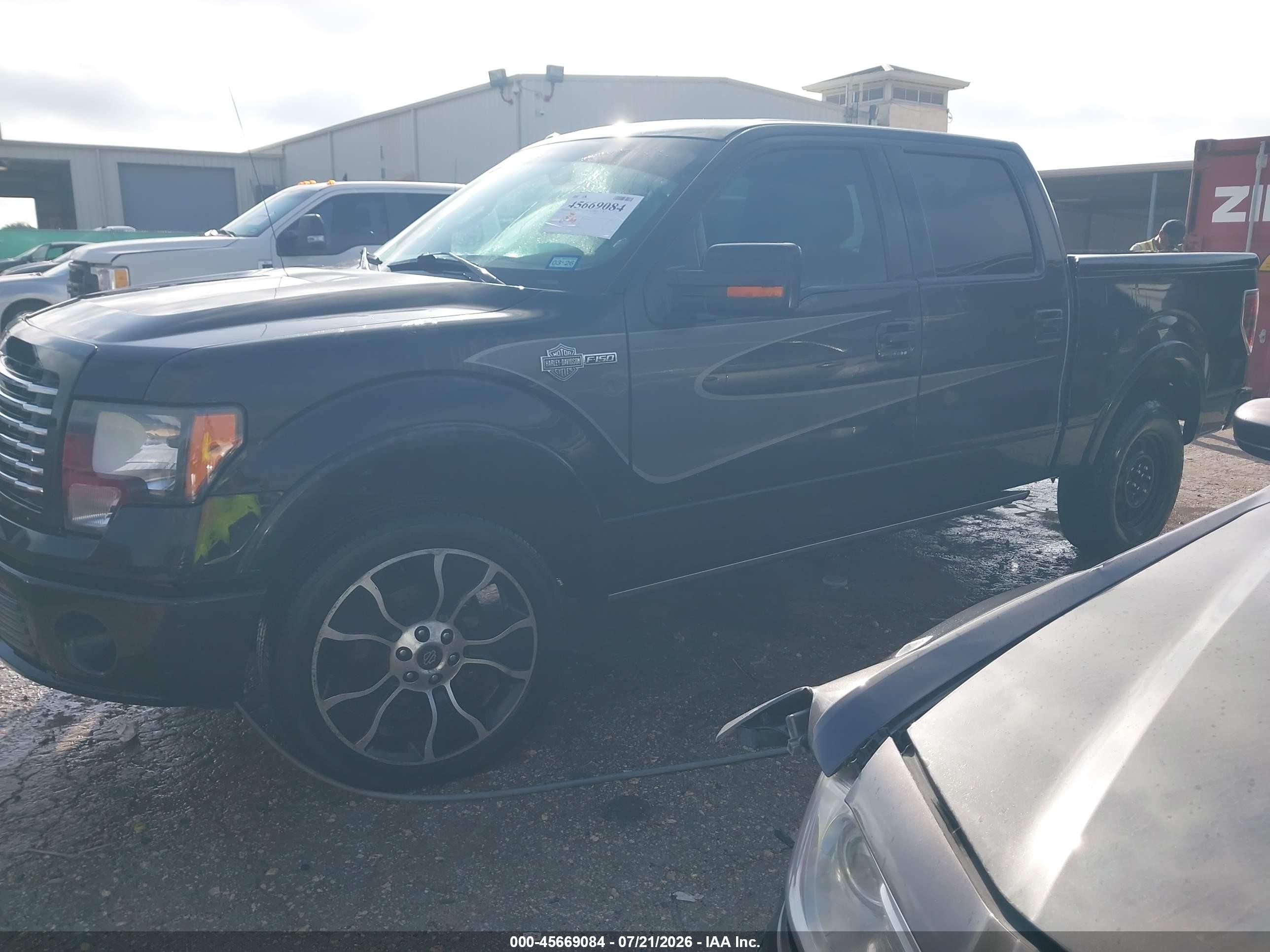 2012 Ford F-150 Harley-davidson Black vin: 1FTFW1E69CFD05669