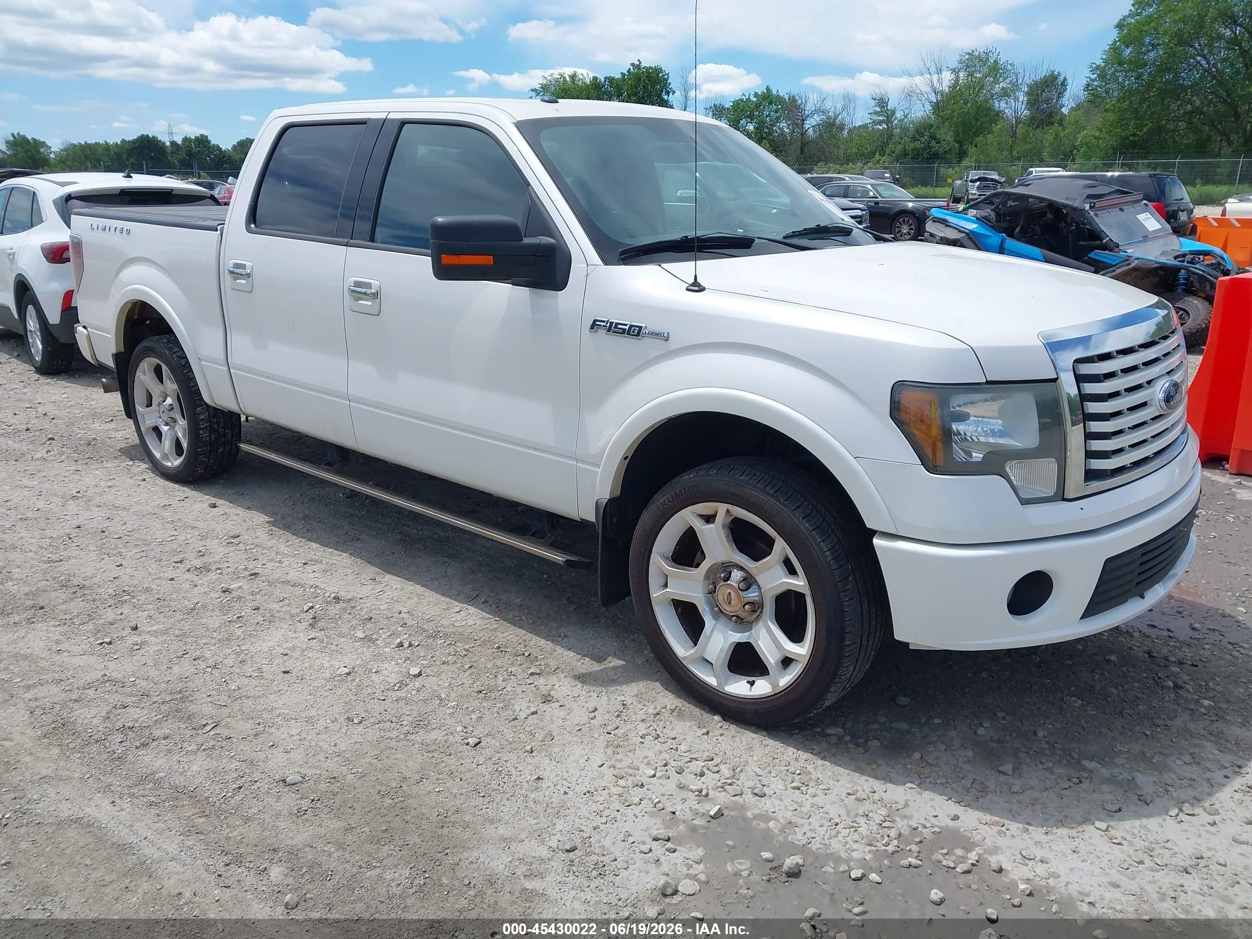 2011 Ford F-150 Harley-davidson/lariat/lariat Limited/platinum White vin: 1FTFW1E6XBFA01359