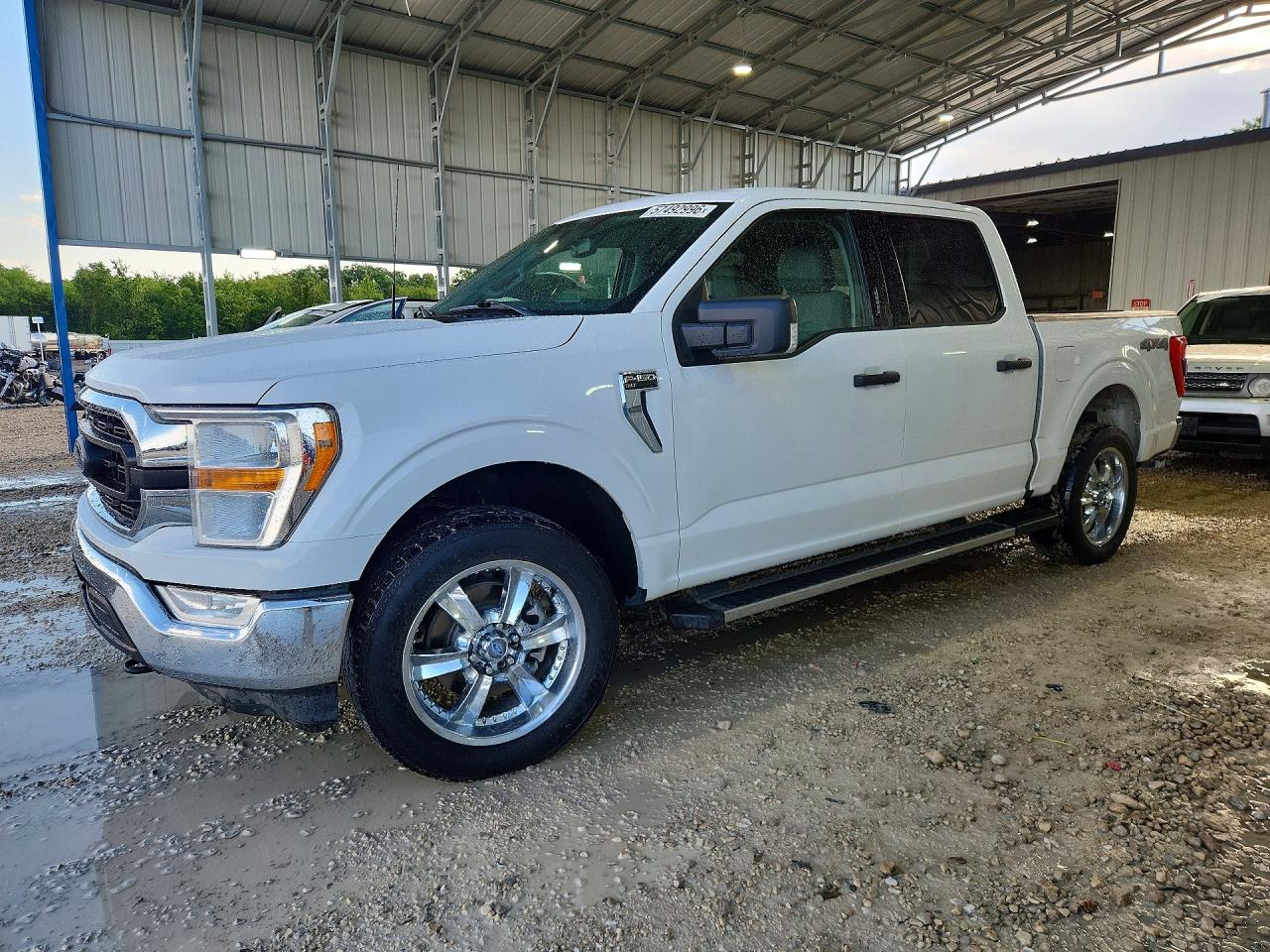 2021 Ford F150 Supercrew White vin: 1FTFW1E81MFB64664
