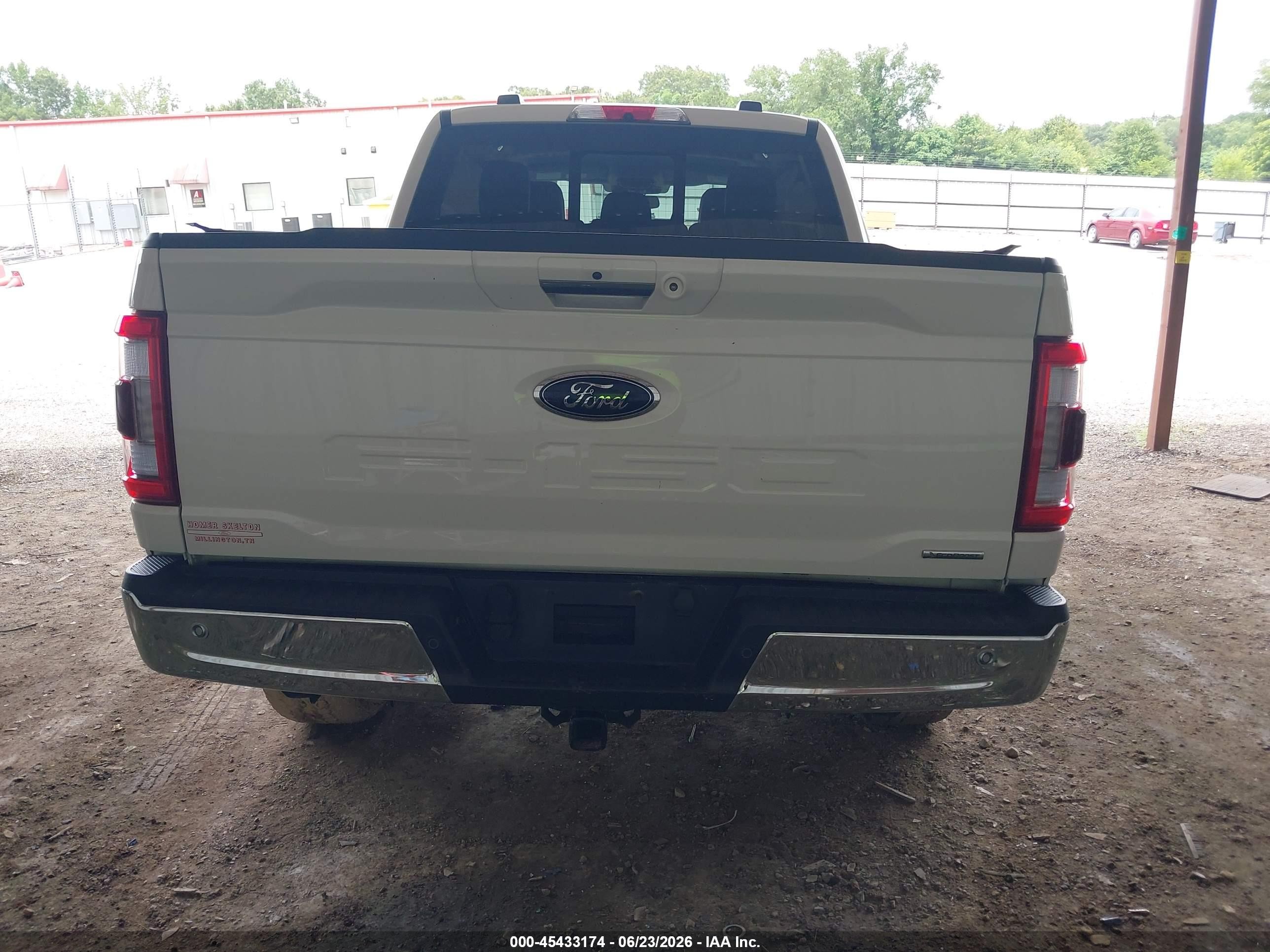2022 Ford F-150 Lariat White vin: 1FTFW1E81NFC41633