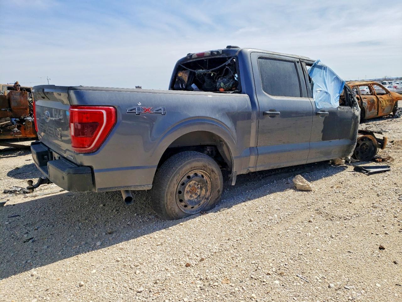 2023 Ford F150 Supercrew Gray vin: 1FTFW1E81PFB26288