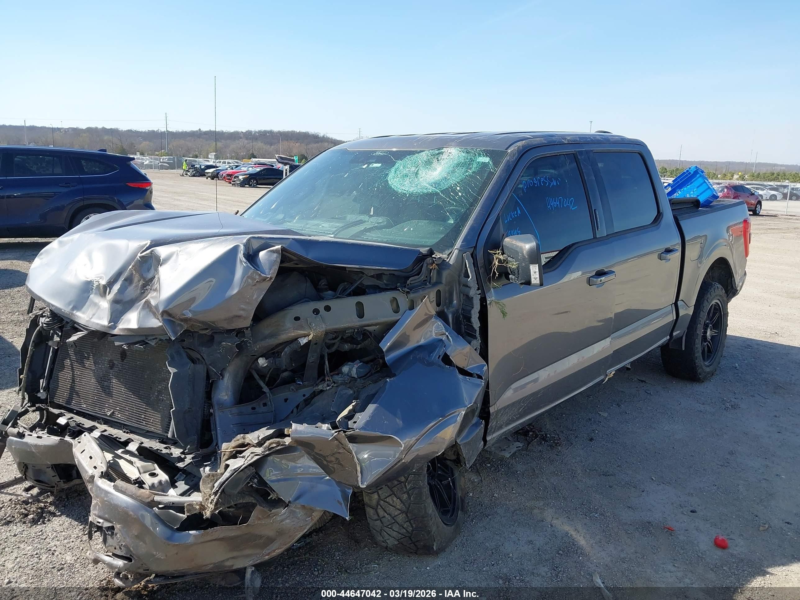2021 Ford F-150 Xlt Серый vin: 1FTFW1E82MFA77887