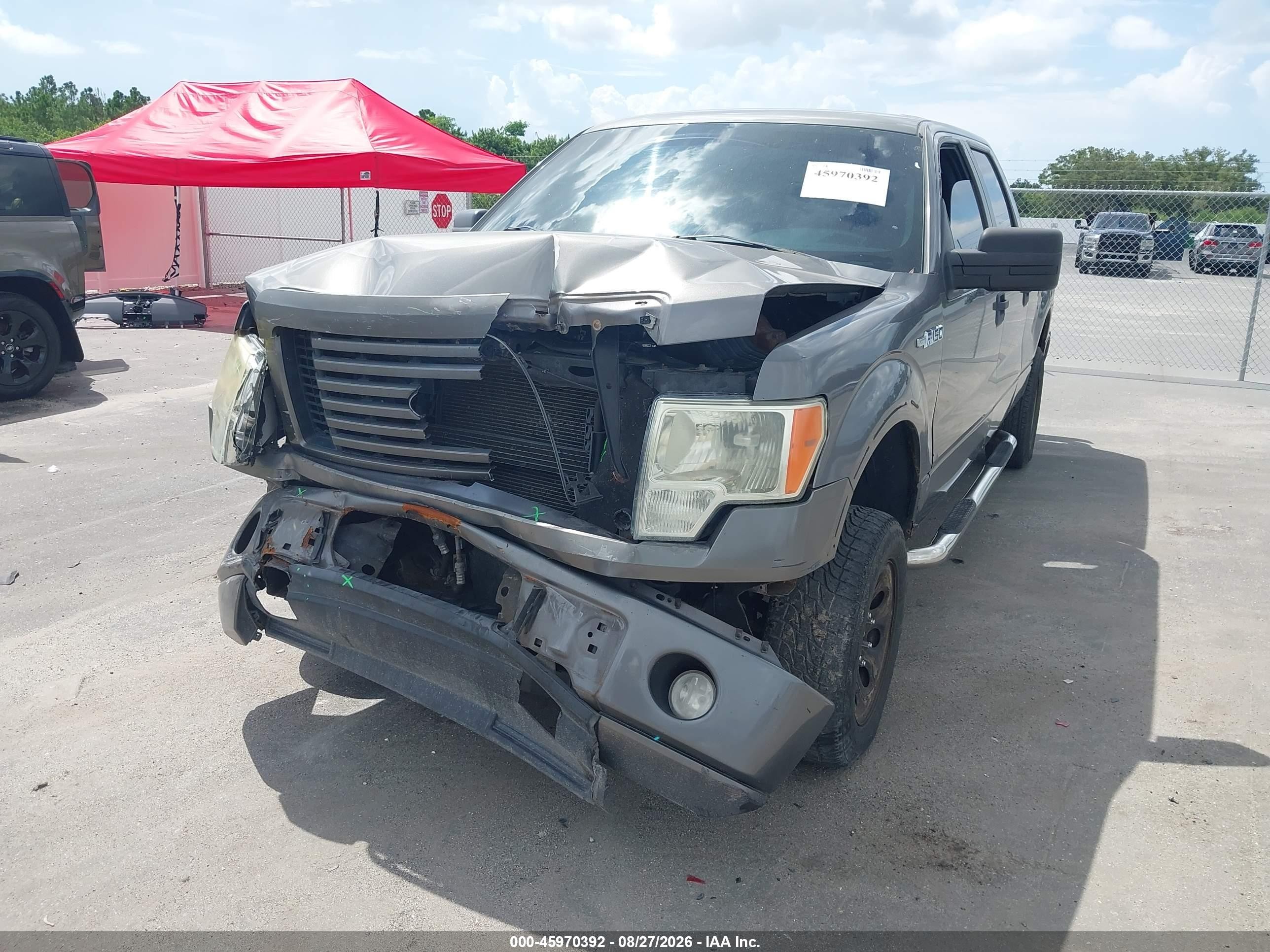 2010 Ford F-150 Xl Gray vin: 1FTFW1E85AFC55836