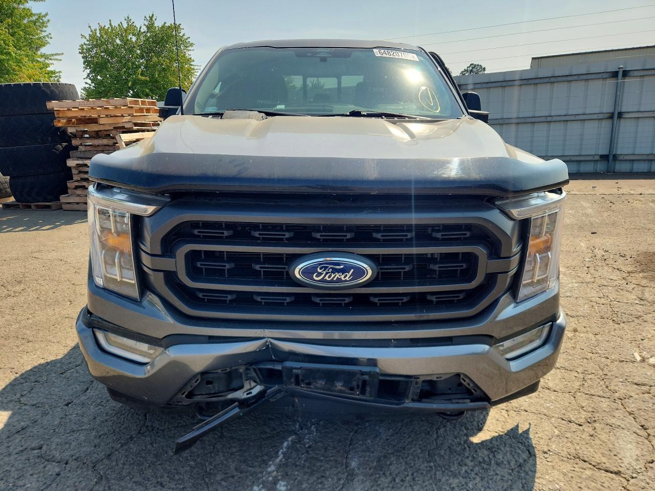 2022 Ford F150 Supercrew Серый vin: 1FTFW1E85NKF11924
