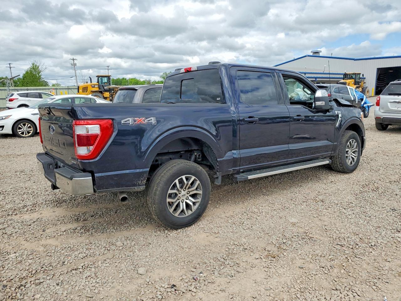 2022 Ford F150 Supercrew Синий vin: 1FTFW1E86NKE67299