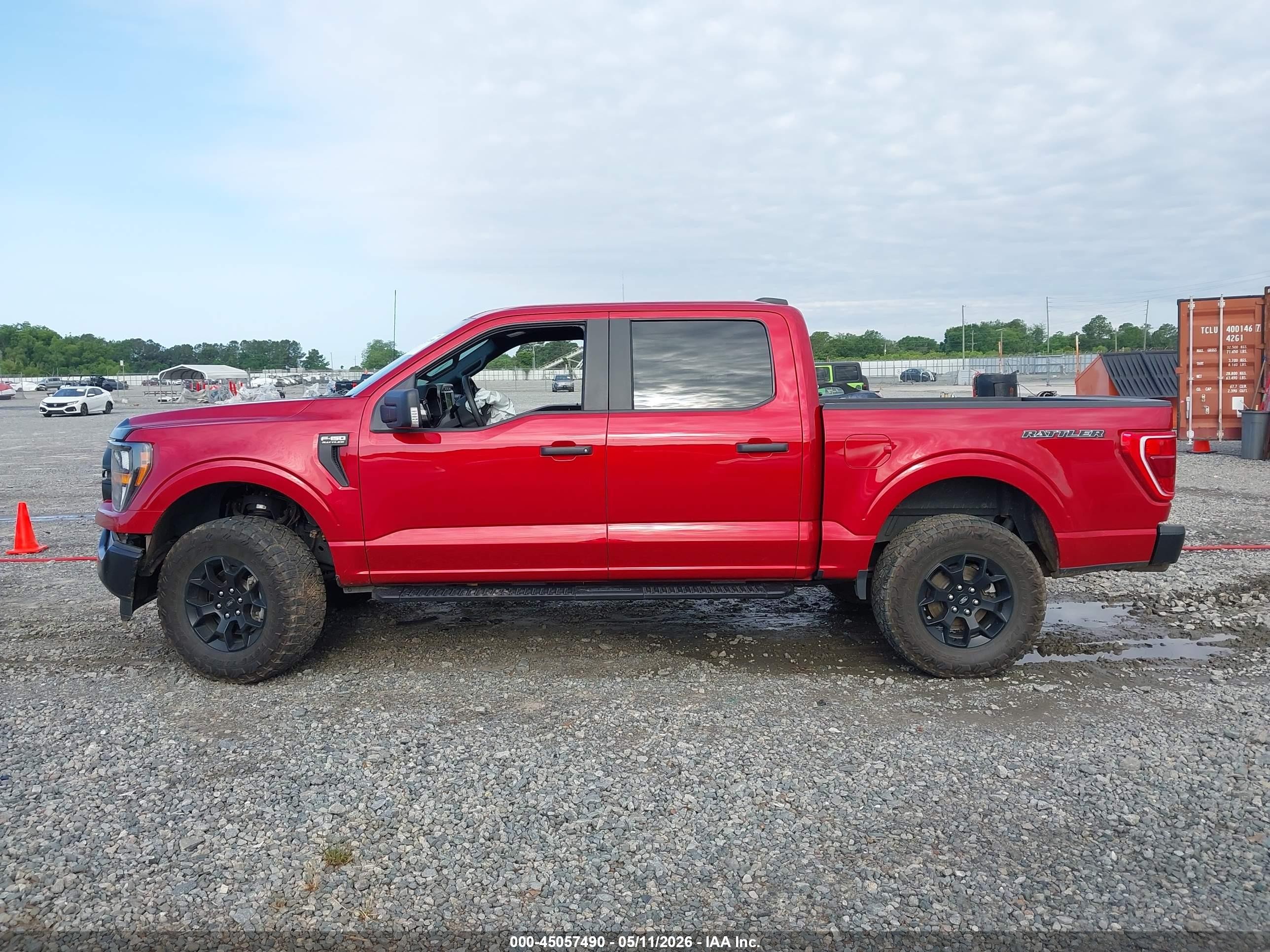 2023 Ford F-150 Xl Red vin: 1FTFW1E86PFA45383