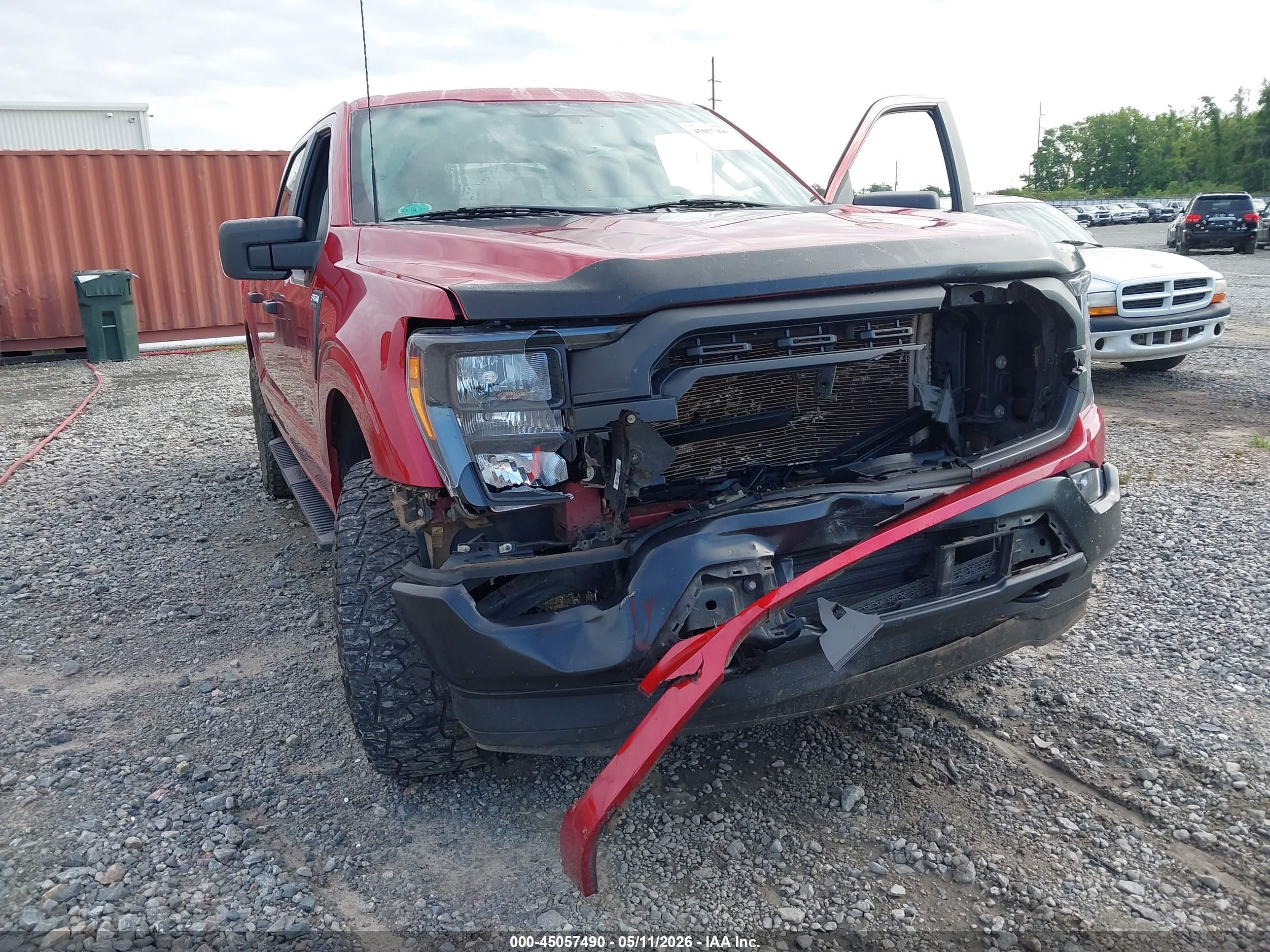 2023 Ford F-150 Xl Red vin: 1FTFW1E86PFA45383