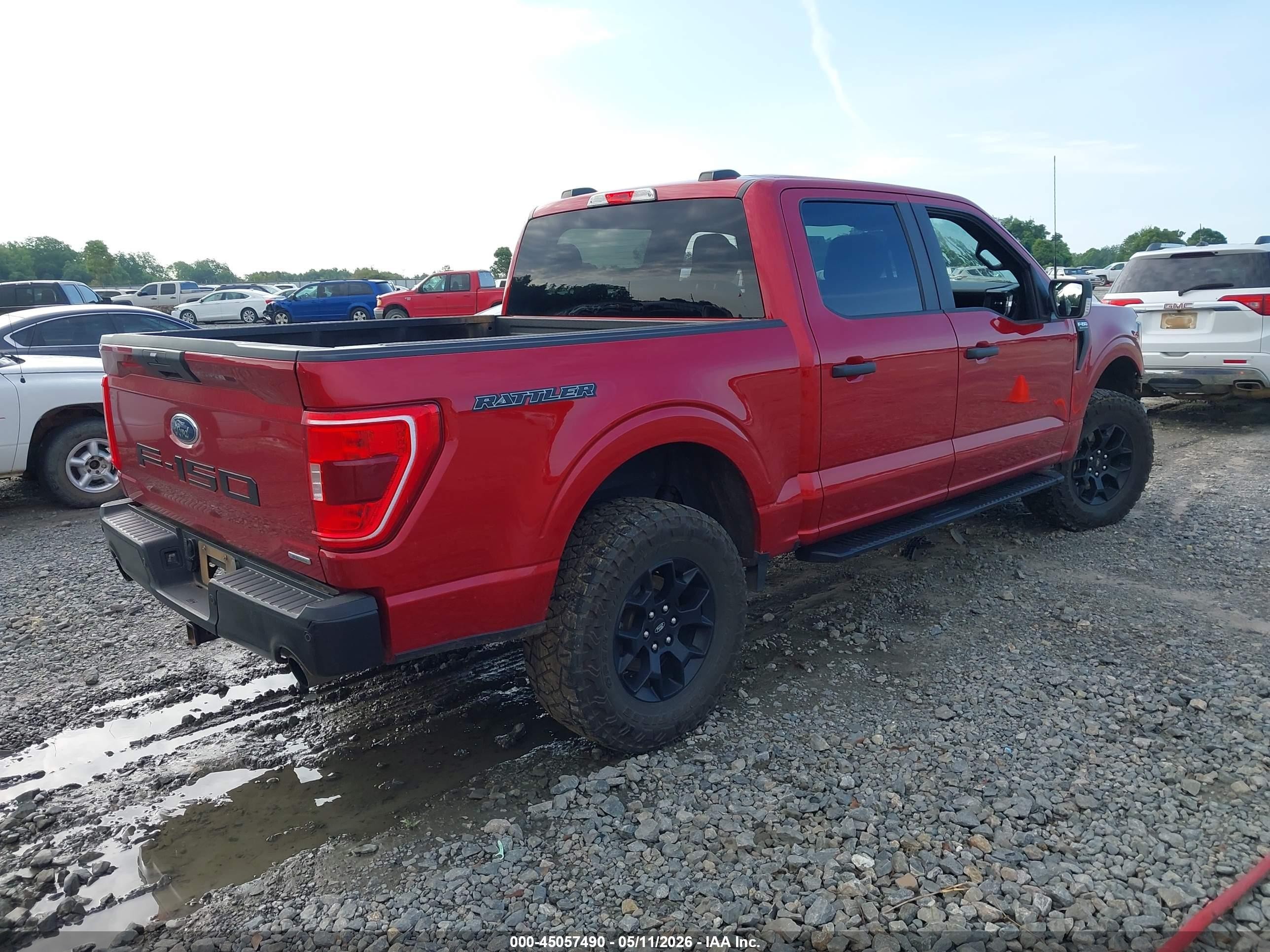 2023 Ford F-150 Xl Red vin: 1FTFW1E86PFA45383