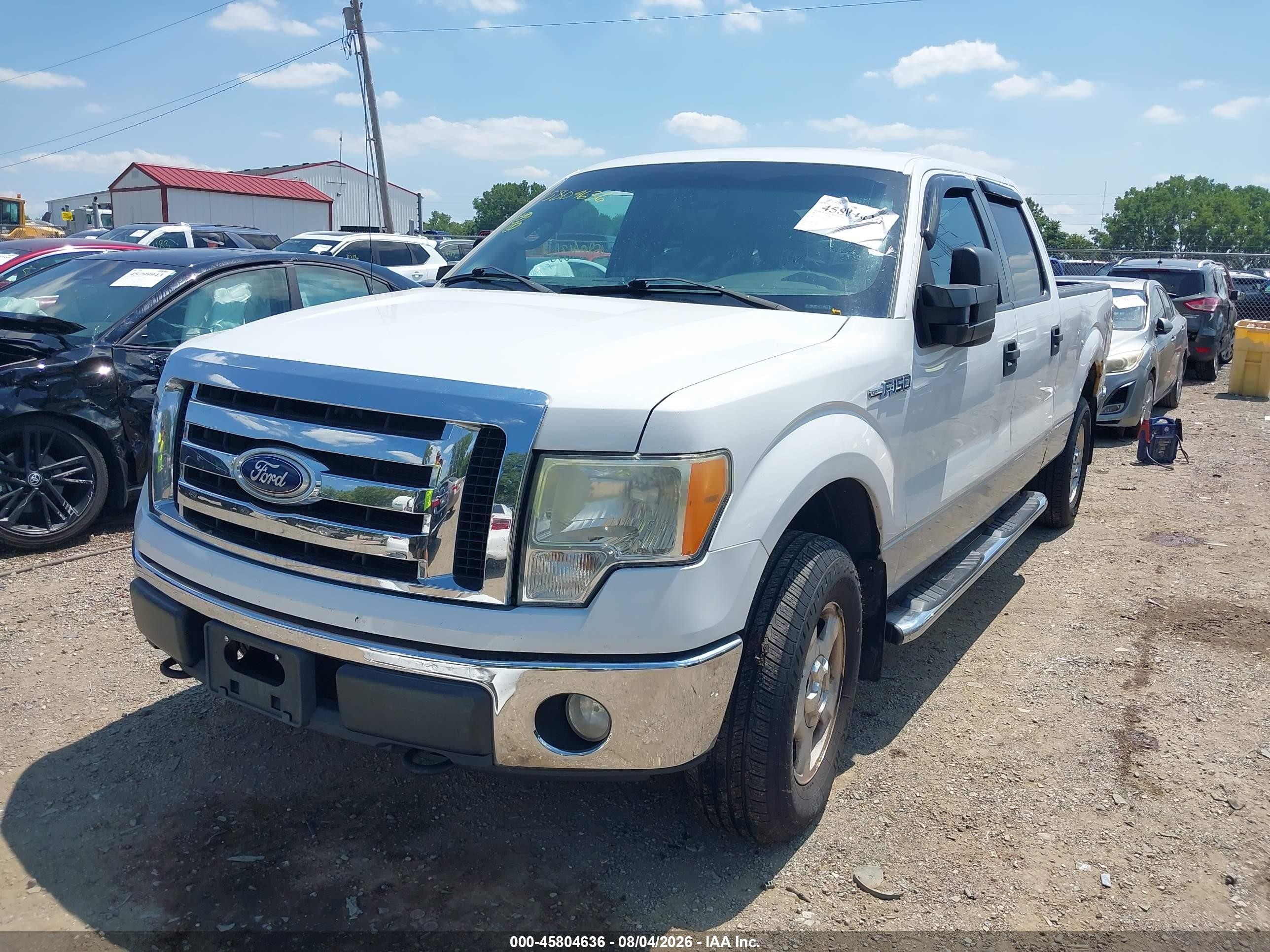 2010 Ford F-150 Xlt White vin: 1FTFW1E88AFB87077