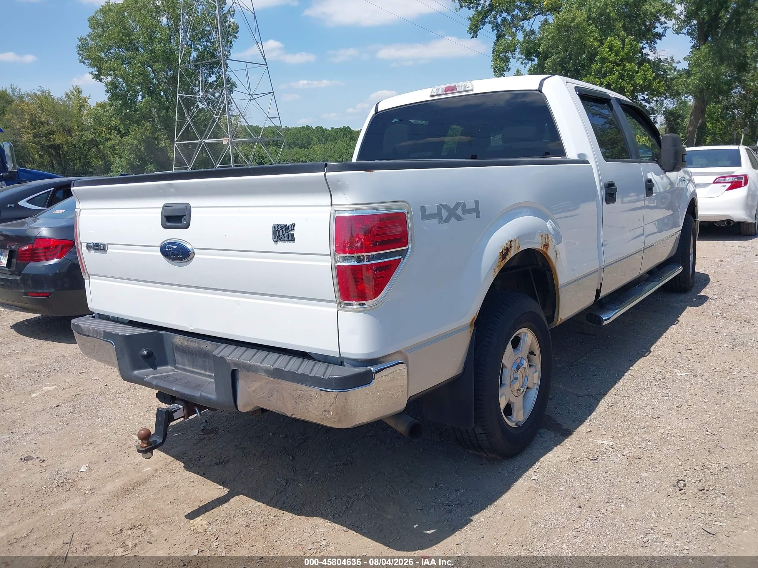 2010 Ford F-150 Xlt White vin: 1FTFW1E88AFB87077