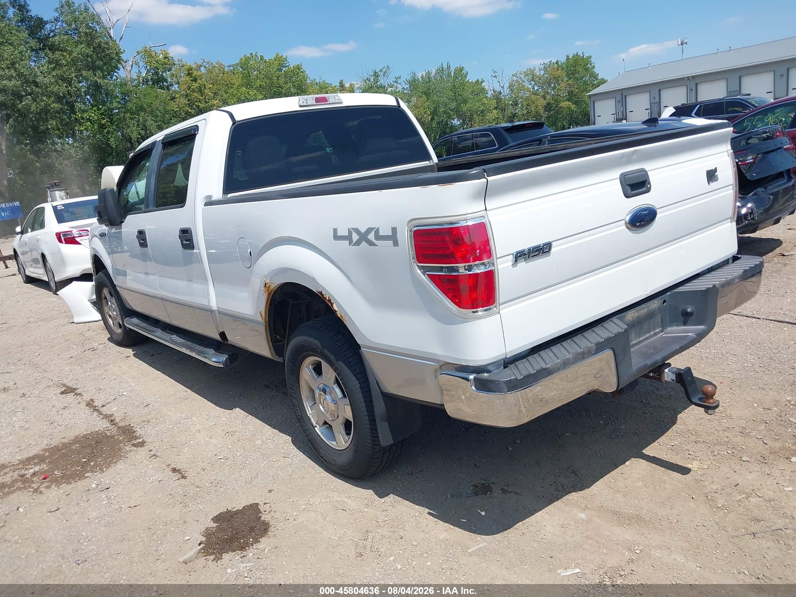 2010 Ford F-150 Xlt White vin: 1FTFW1E88AFB87077