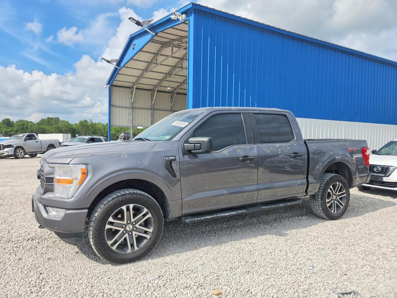 2021 Ford F150 Supercrew Gray vin: 1FTFW1E89MFB94043