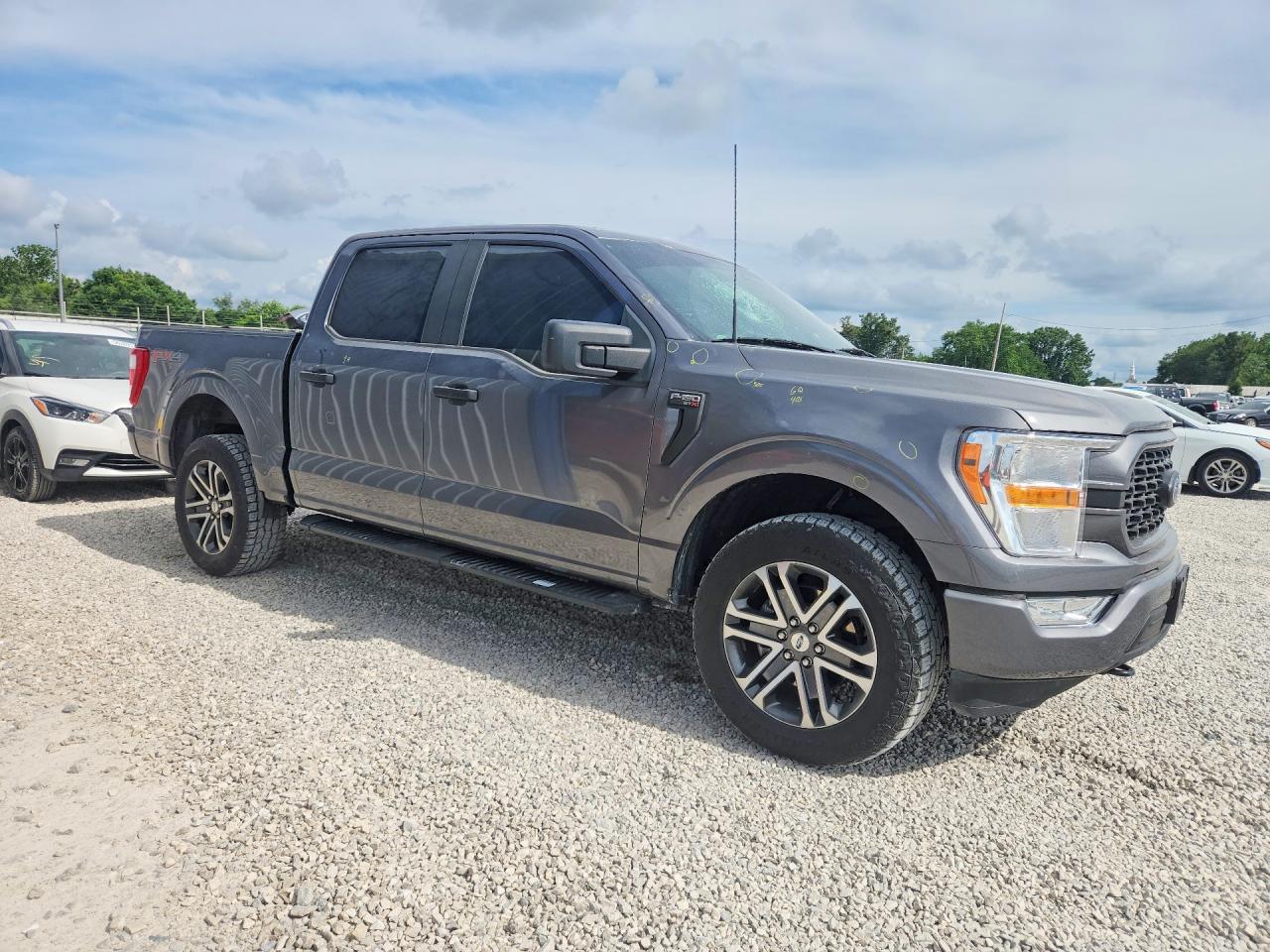 2021 Ford F150 Supercrew Gray vin: 1FTFW1E89MFB94043