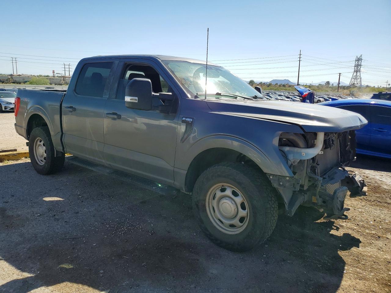 2021 Ford F150 Supercrew Gray vin: 1FTFW1E89MKE93586