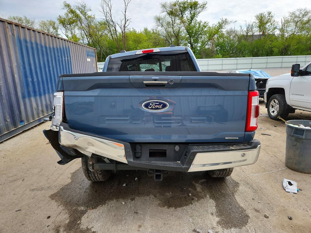 2023 Ford F150 Supercrew Blue vin: 1FTFW1E89PFD29347