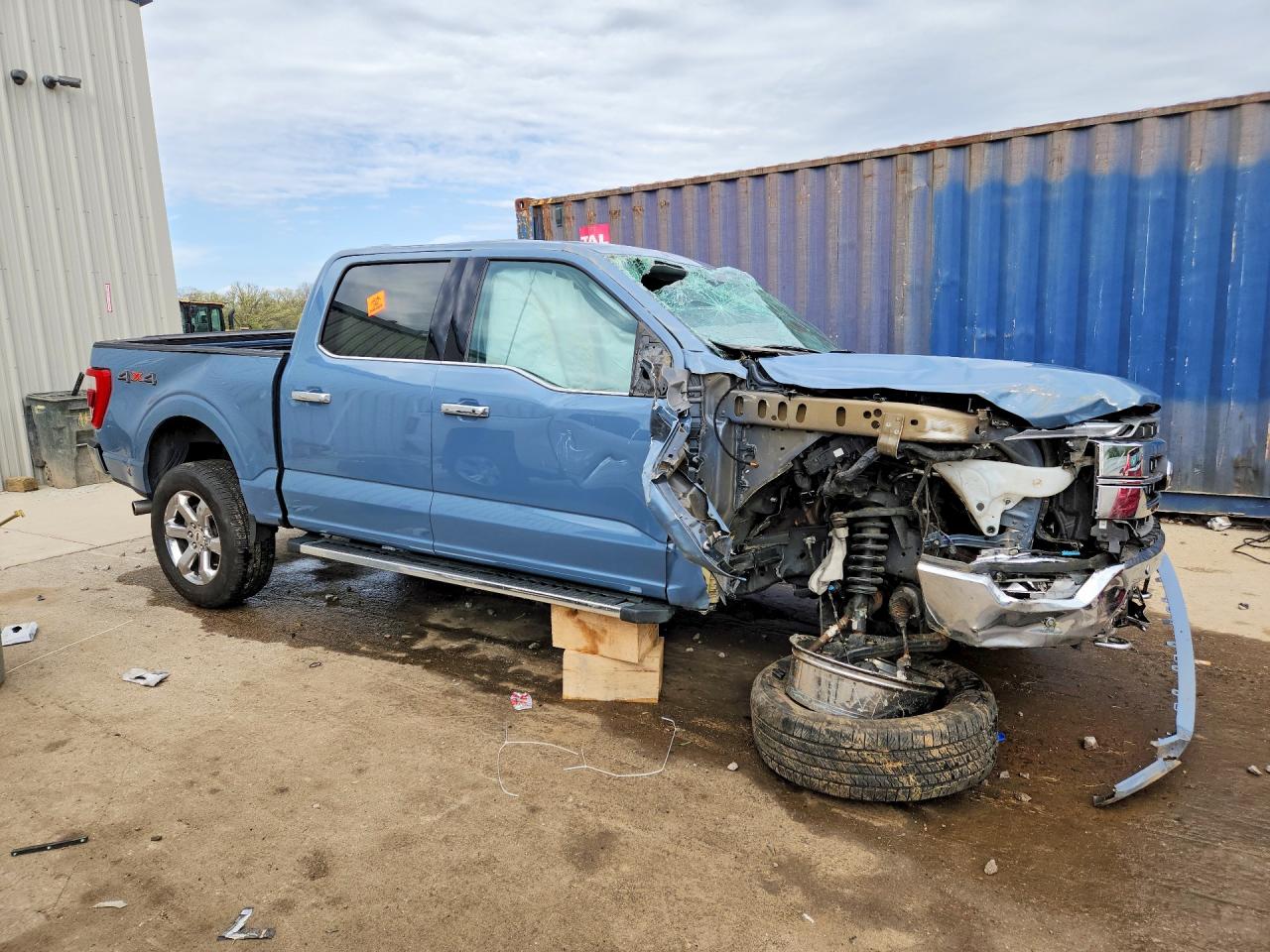 2023 Ford F150 Supercrew Blue vin: 1FTFW1E89PFD29347