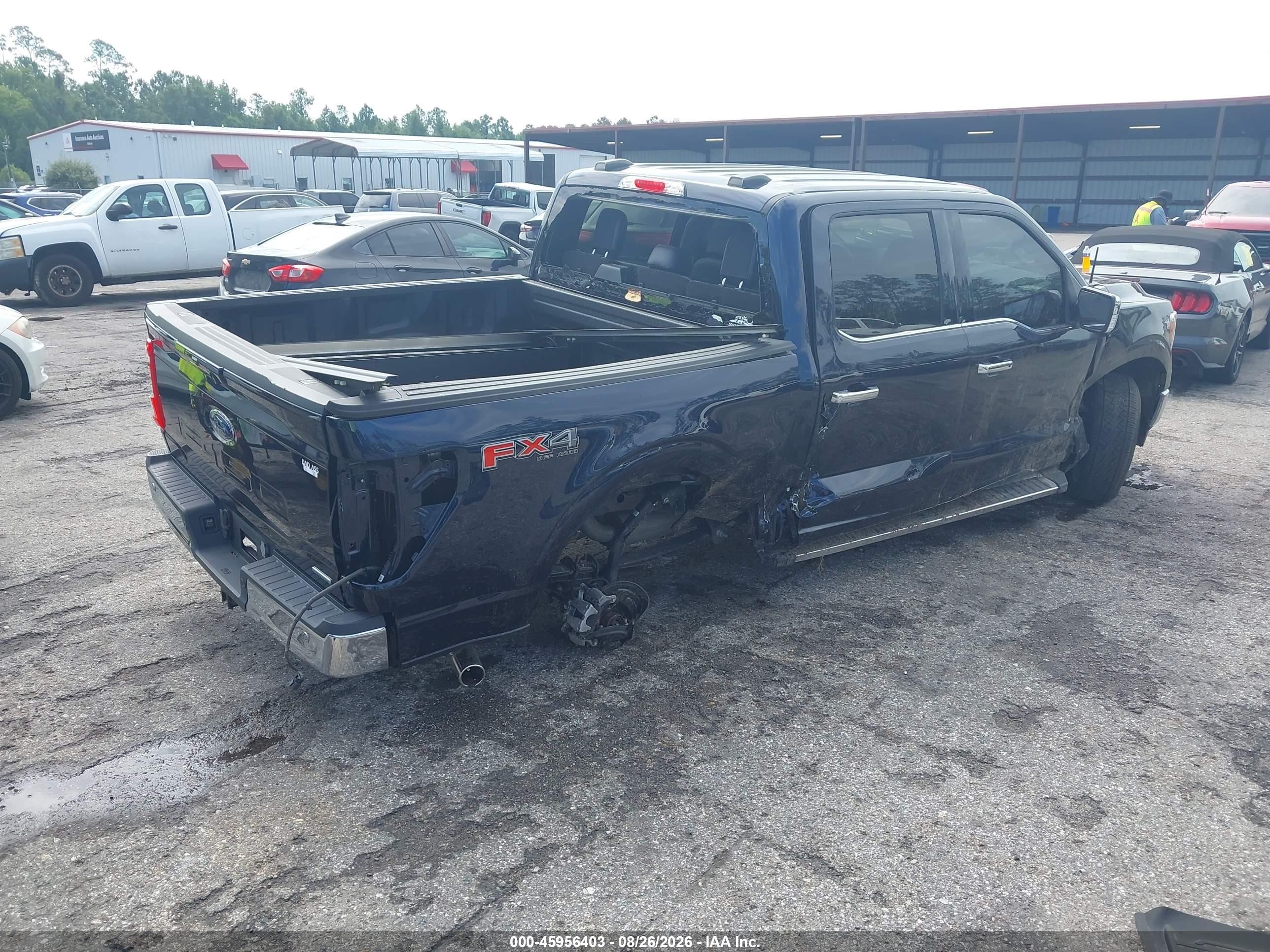 2023 Ford F-150 Lariat Синий vin: 1FTFW1E8XPFC09895