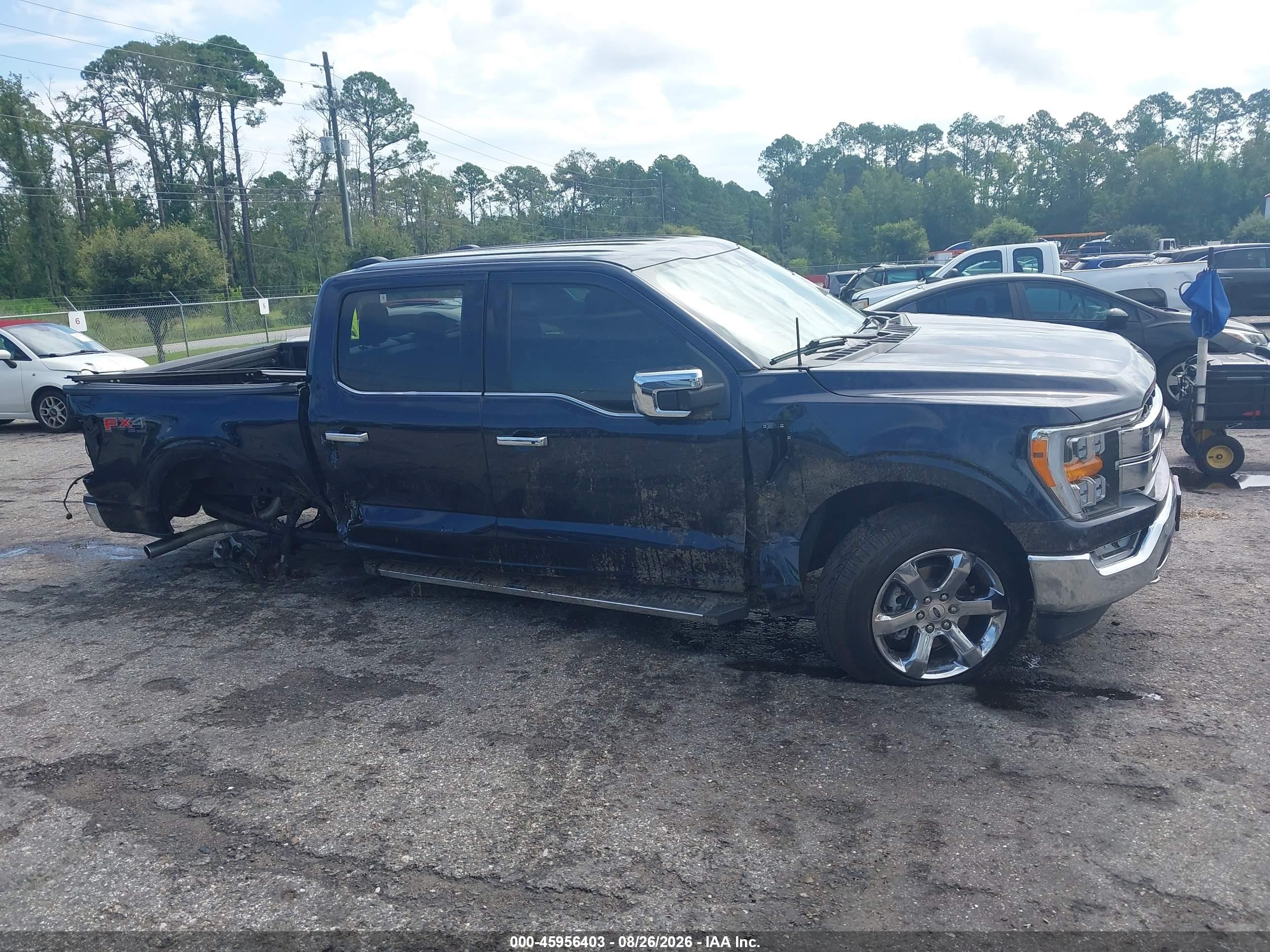 2023 Ford F-150 Lariat Синий vin: 1FTFW1E8XPFC09895