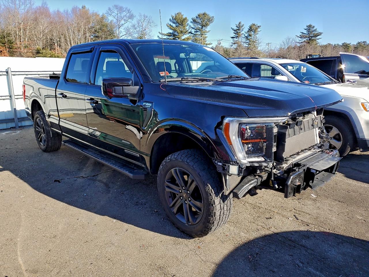 2022 Ford F150 Supercrew Black vin: 1FTFW1ED1NFA01883