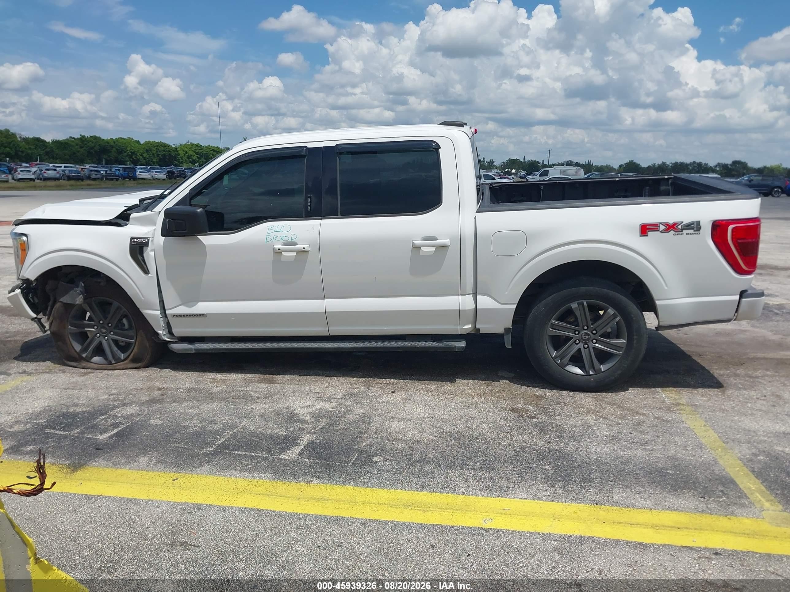 2021 Ford F-150 Xlt White vin: 1FTFW1ED3MFB08058