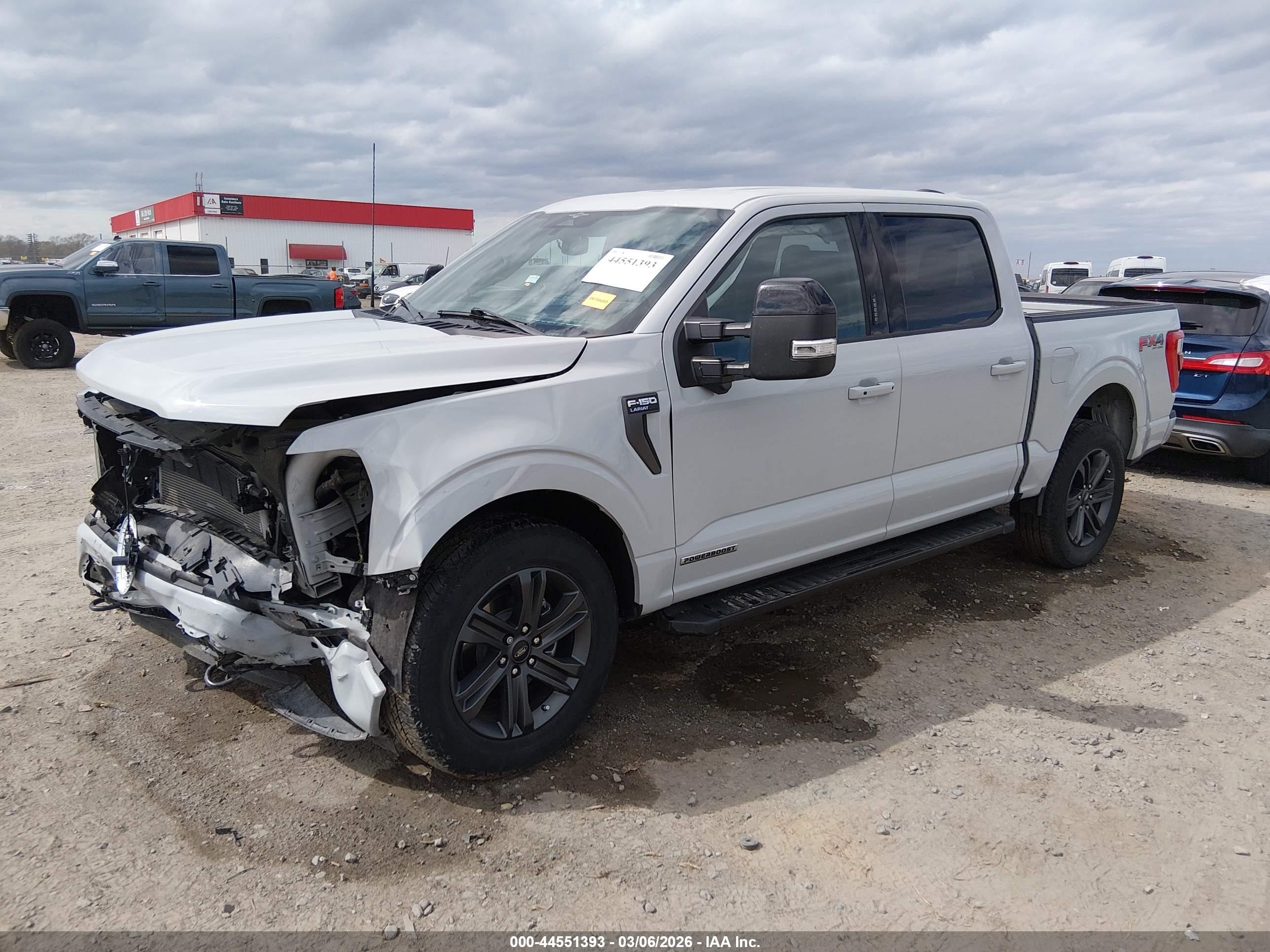 2023 Ford F-150 Lariat Gray vin: 1FTFW1ED3PFA63868