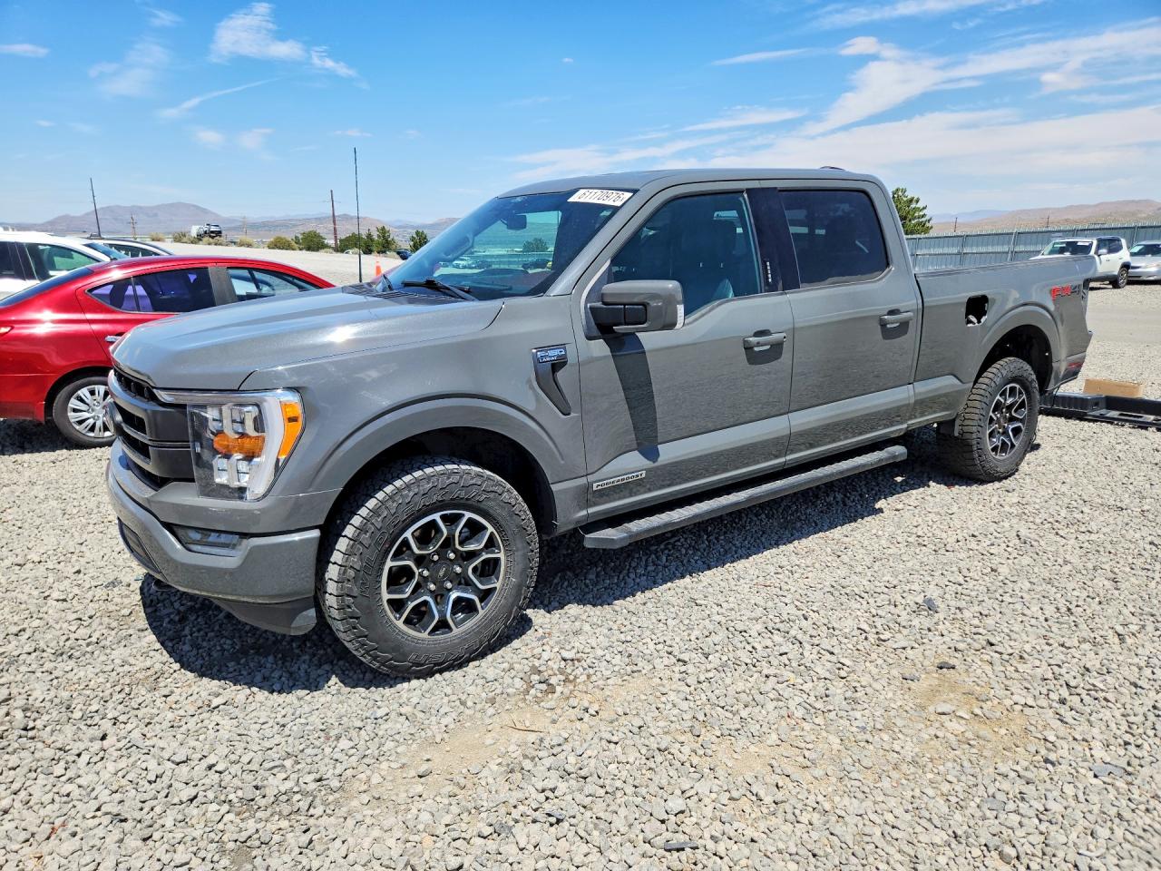 2021 Ford F150 Supercrew Gray vin: 1FTFW1ED4MFC89414