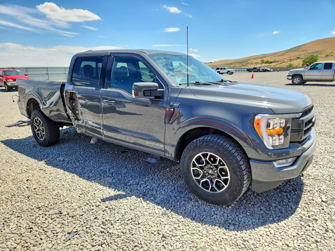 2021 Ford F150 Supercrew Gray vin: 1FTFW1ED4MFC89414