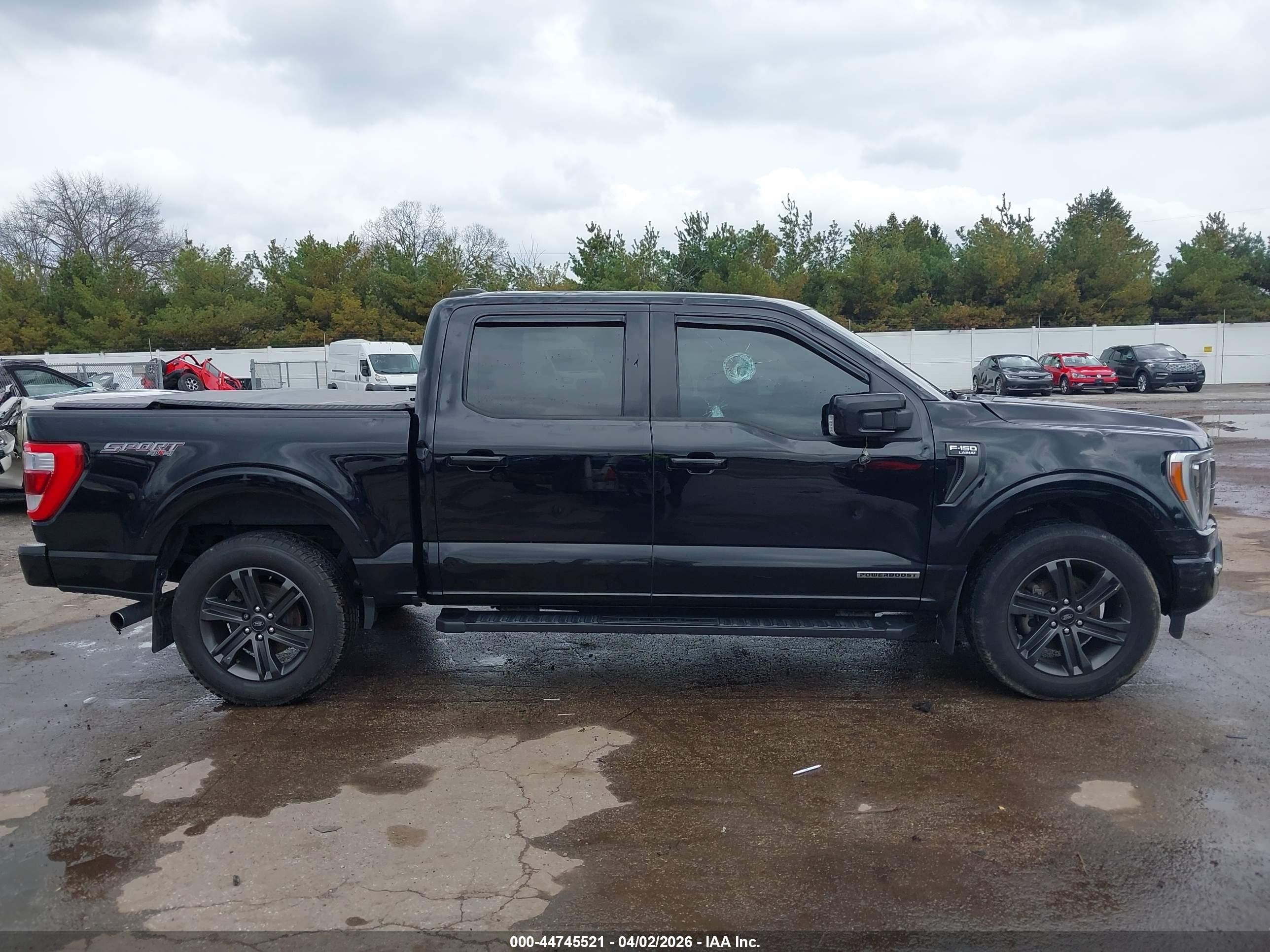 2021 Ford F-150 Lariat Черный vin: 1FTFW1ED9MFA98863