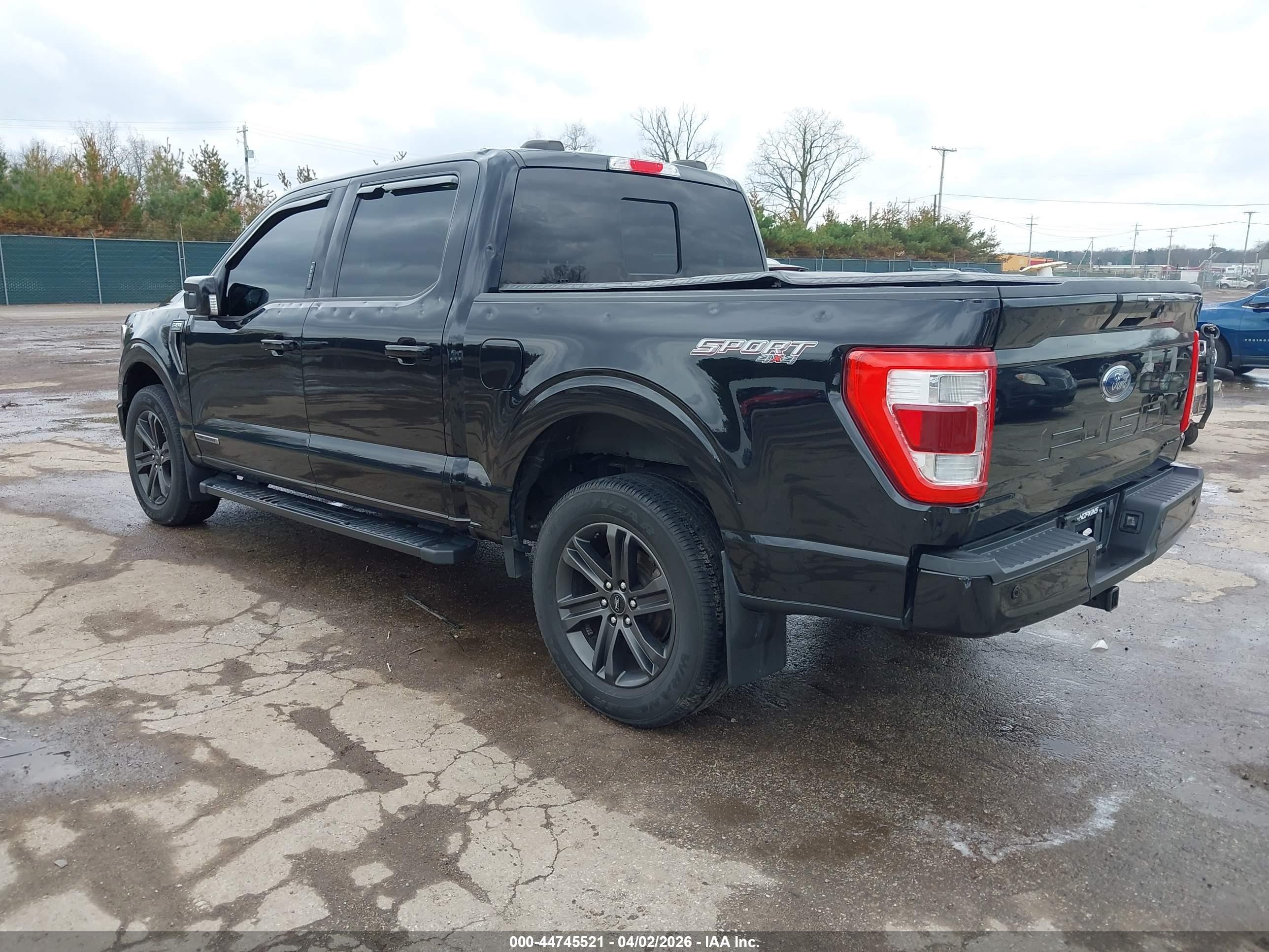 2021 Ford F-150 Lariat Черный vin: 1FTFW1ED9MFA98863
