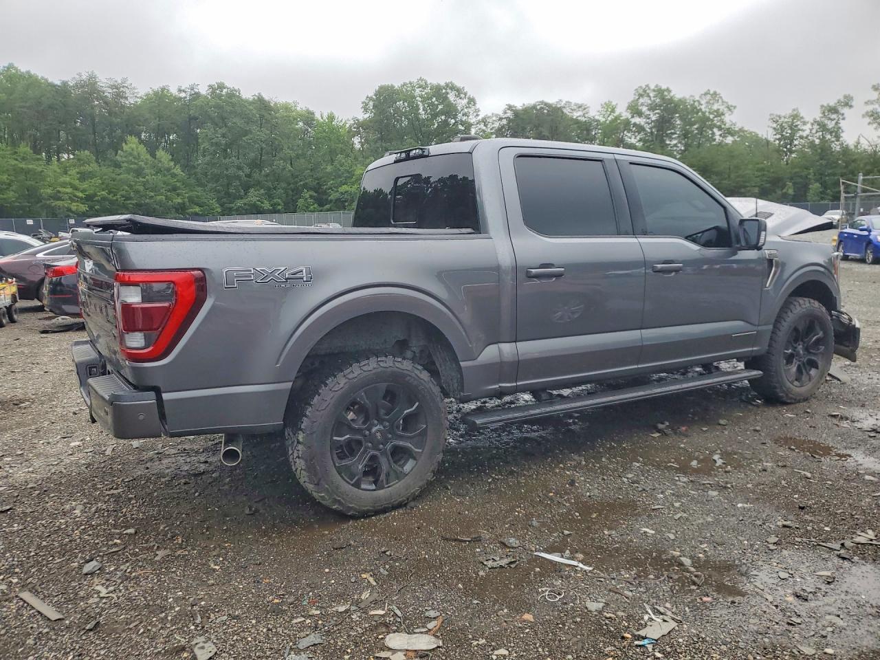 2022 Ford F150 Supercrew Gray vin: 1FTFW1ED9NFA99755