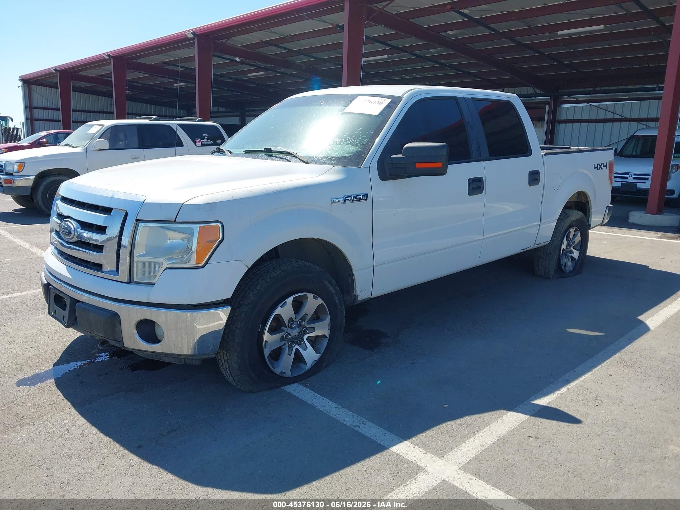 2011 Ford F-150 Xlt White vin: 1FTFW1EF0BFA07753
