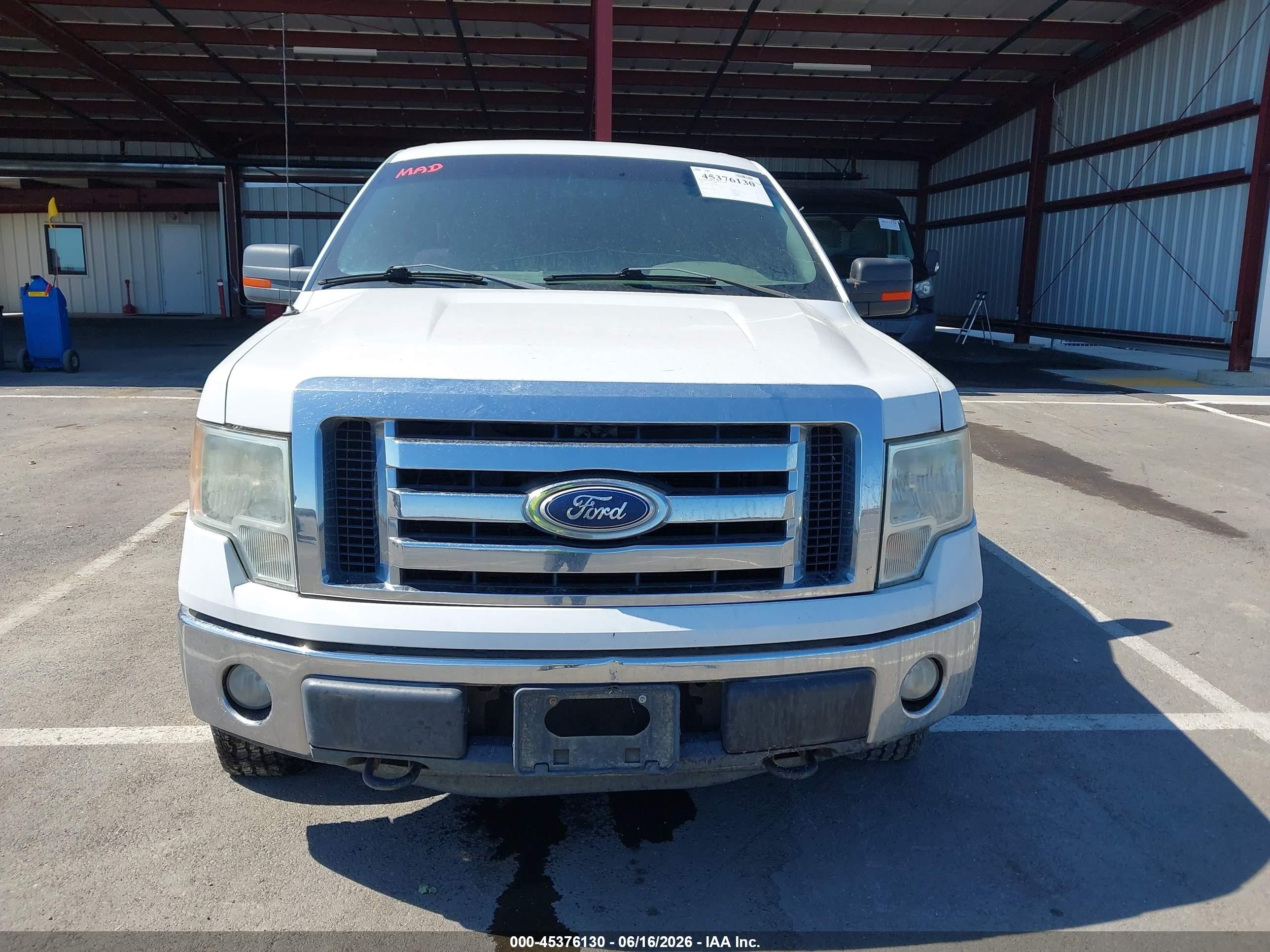 2011 Ford F-150 Xlt White vin: 1FTFW1EF0BFA07753