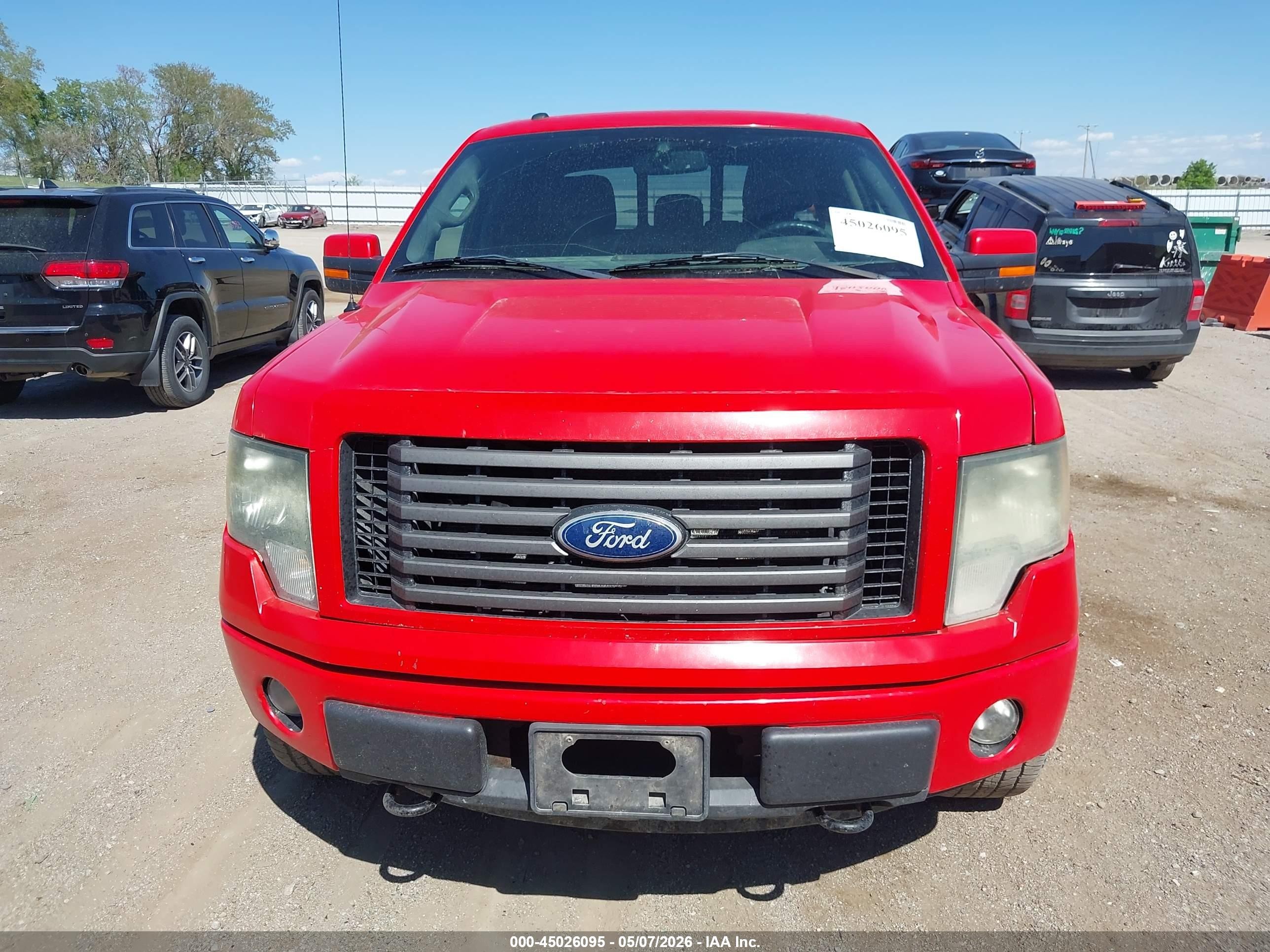 2011 Ford F-150 Fx4 Red vin: 1FTFW1EF0BFA46021