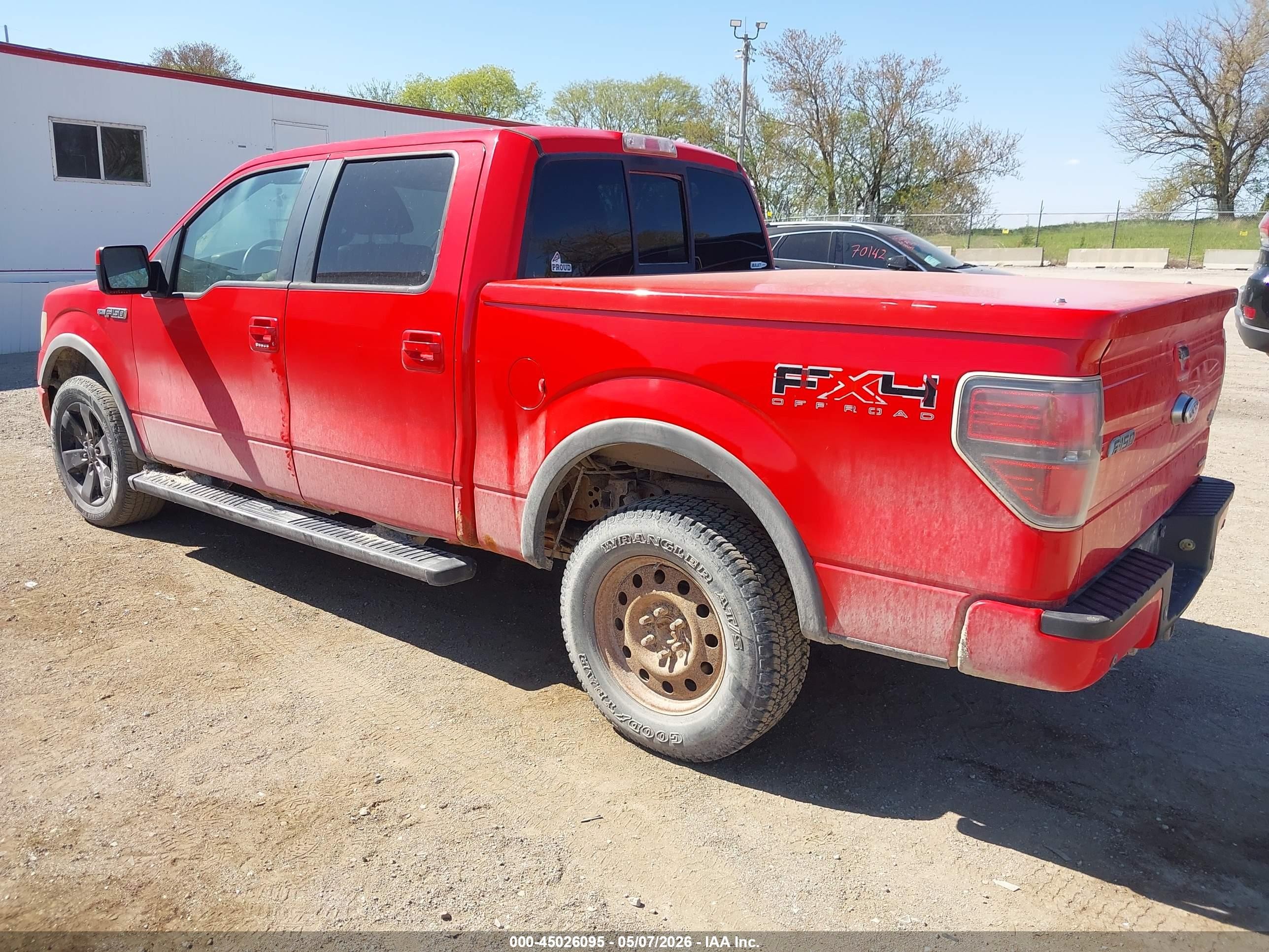 2011 Ford F-150 Fx4 Red vin: 1FTFW1EF0BFA46021