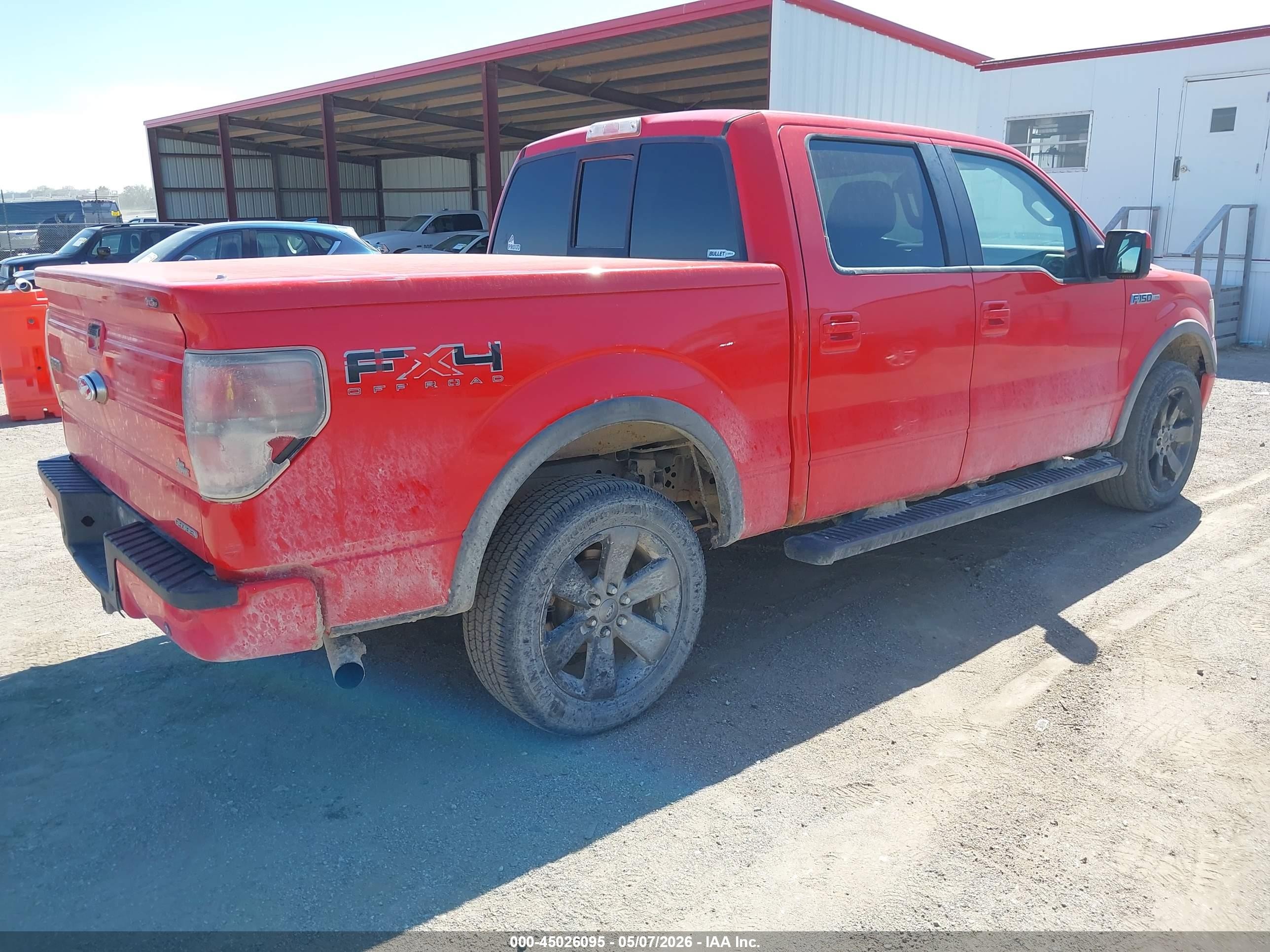 2011 Ford F-150 Fx4 Red vin: 1FTFW1EF0BFA46021