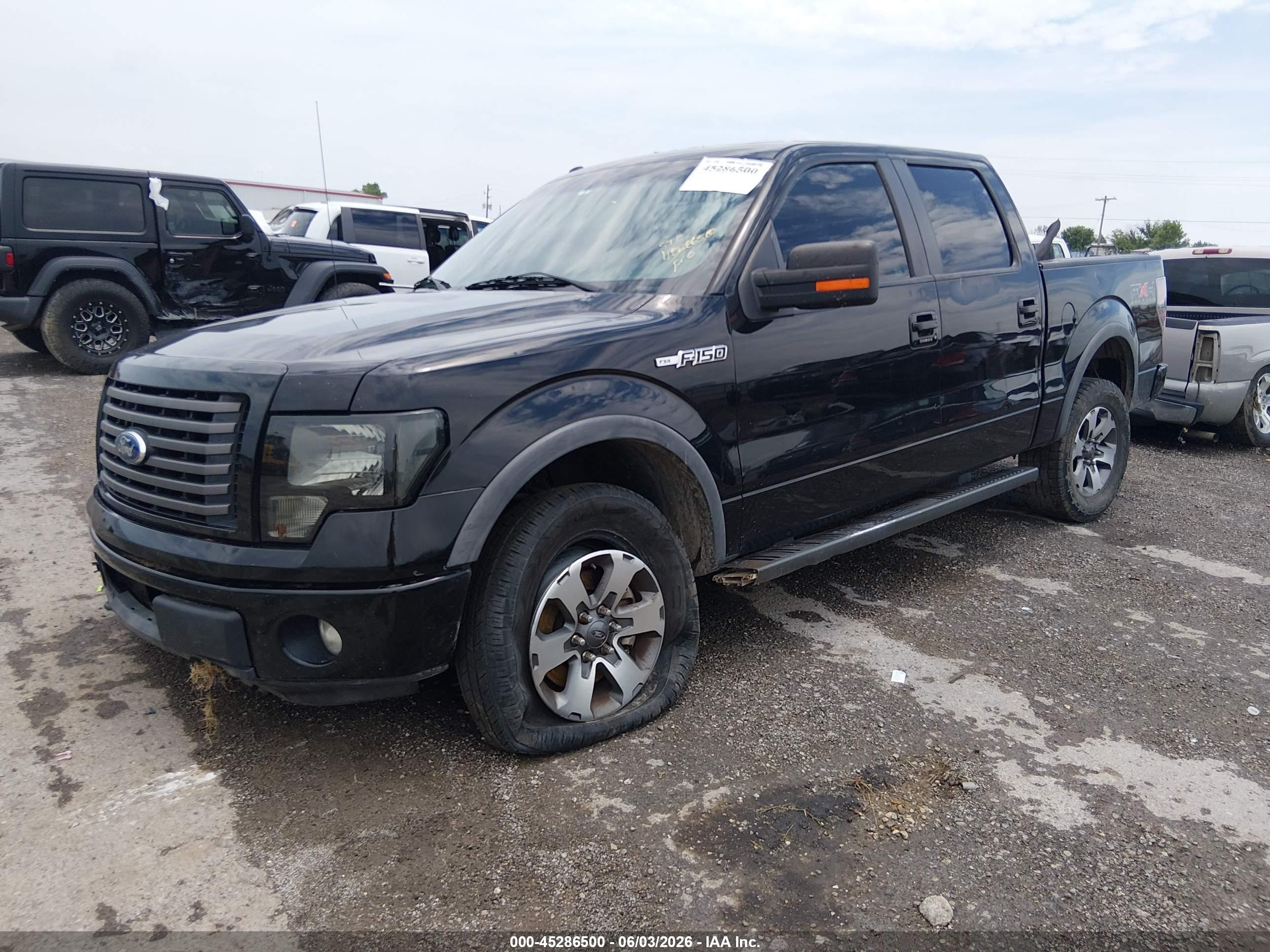 2011 Ford F-150 Fx4 Black vin: 1FTFW1EF0BFD38056