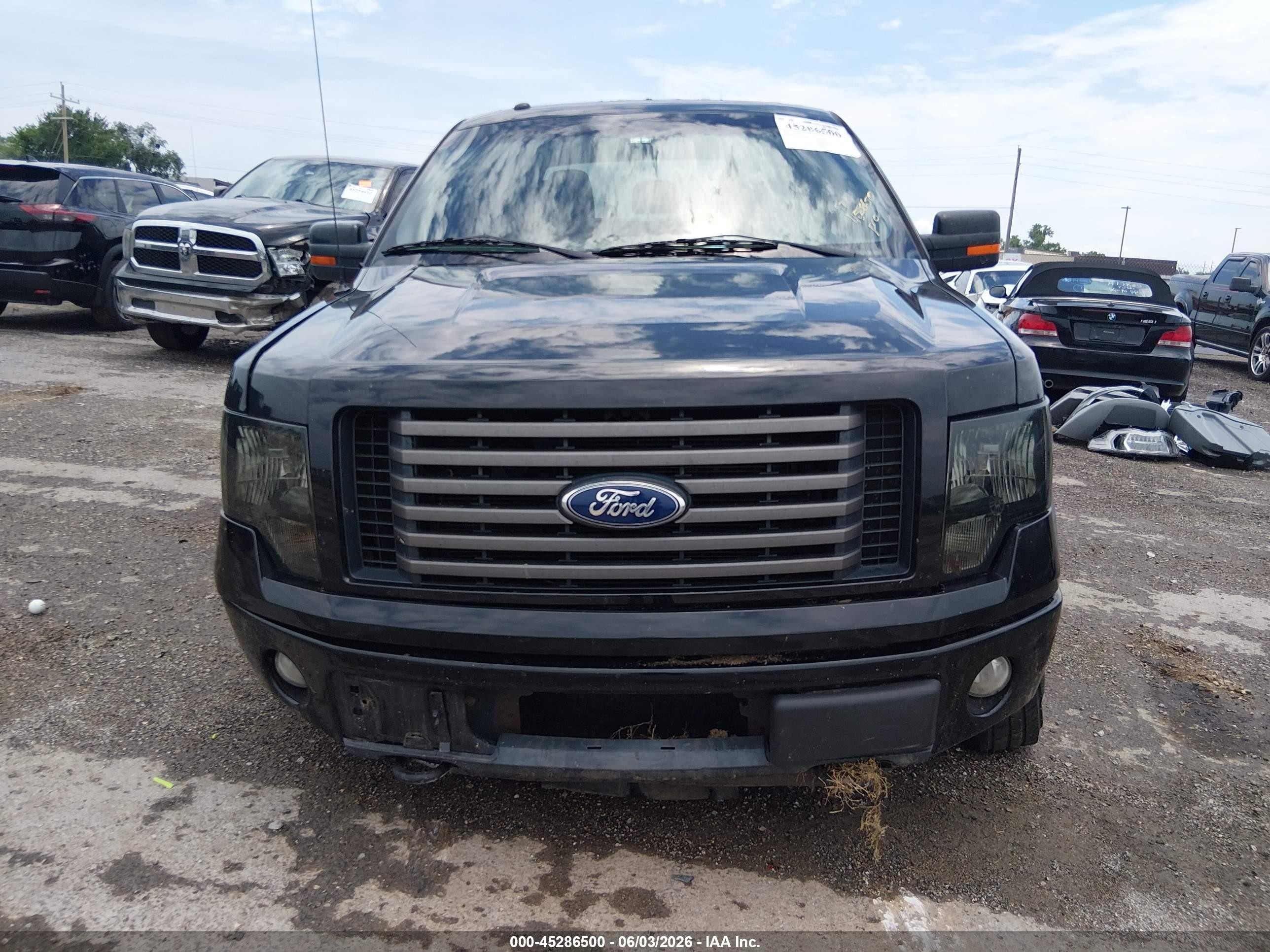 2011 Ford F-150 Fx4 Black vin: 1FTFW1EF0BFD38056
