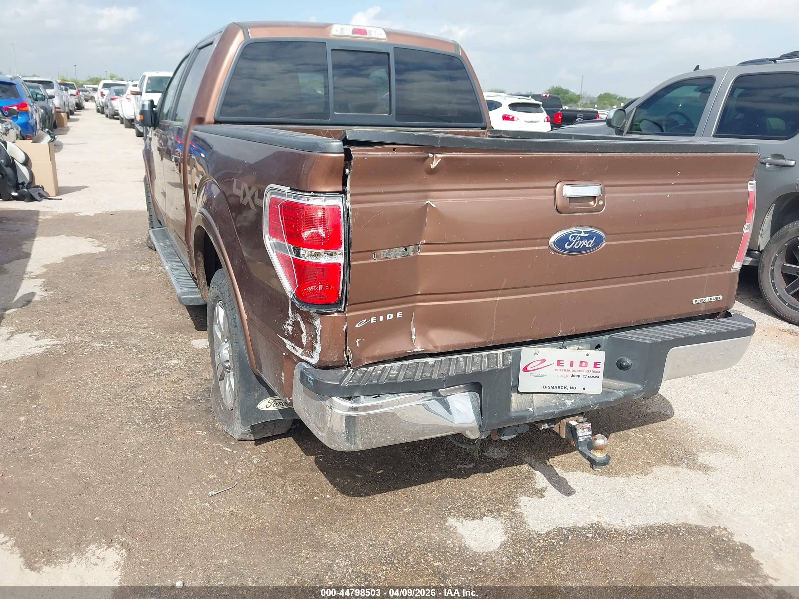2011 Ford F-150 Lariat Brown vin: 1FTFW1EF0BKD26271