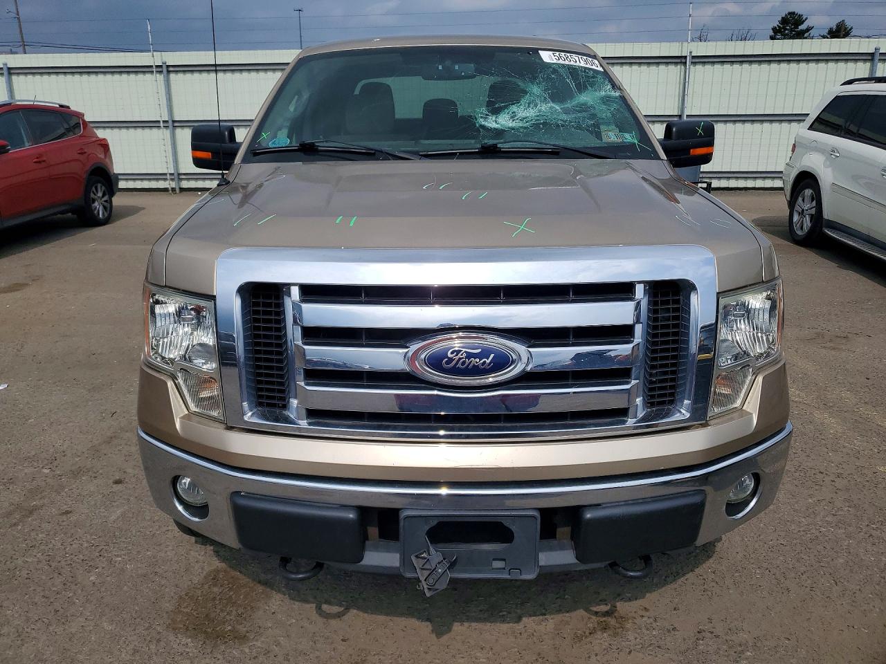 2012 Ford F150 Supercrew Beige vin: 1FTFW1EF0CFB88323