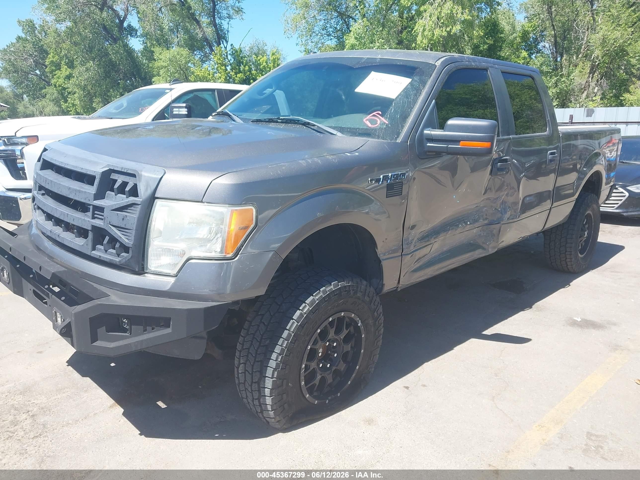 2012 Ford F-150 Xlt Gray vin: 1FTFW1EF0CFC80774