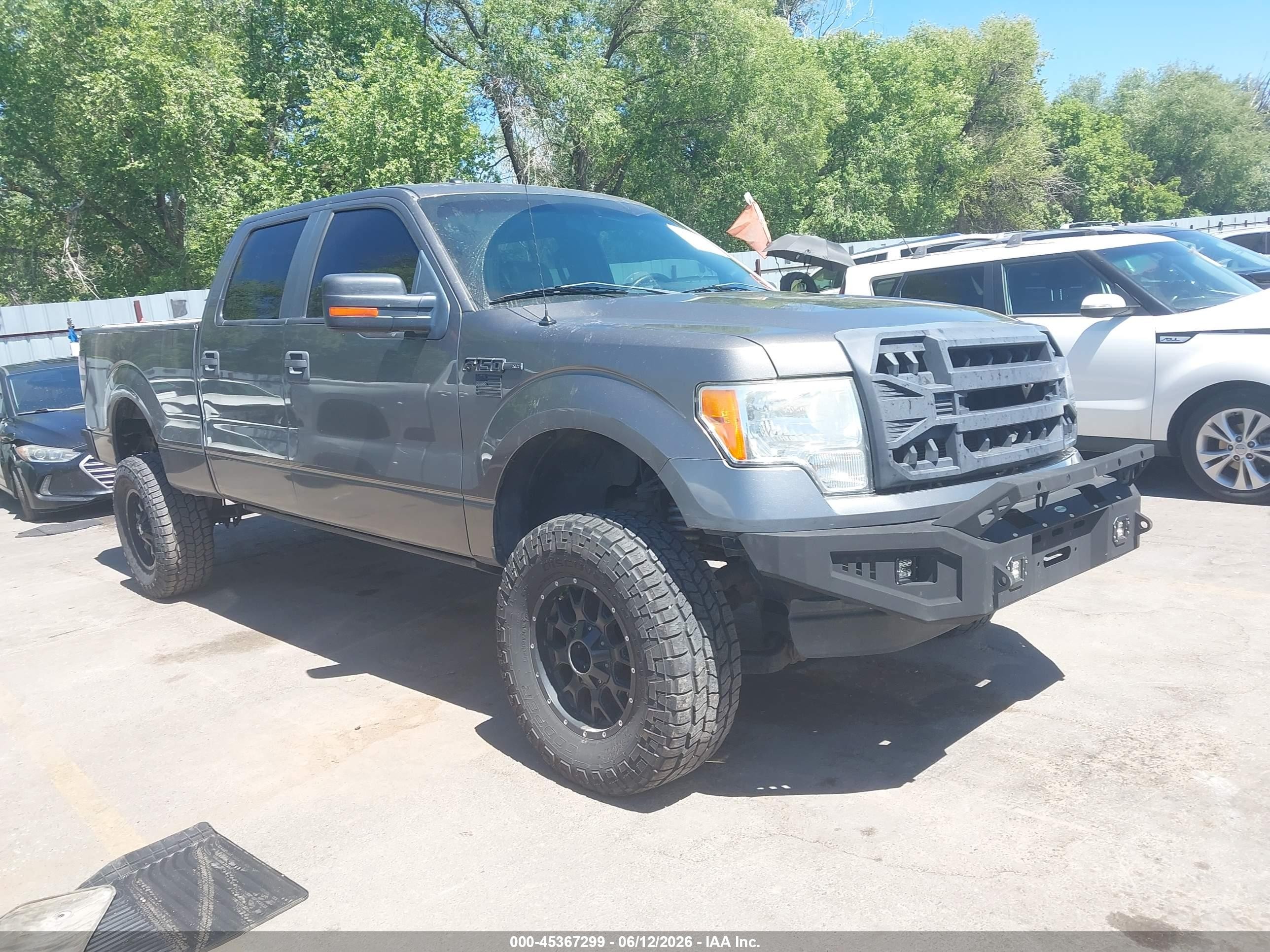 2012 Ford F-150 Xlt Gray vin: 1FTFW1EF0CFC80774