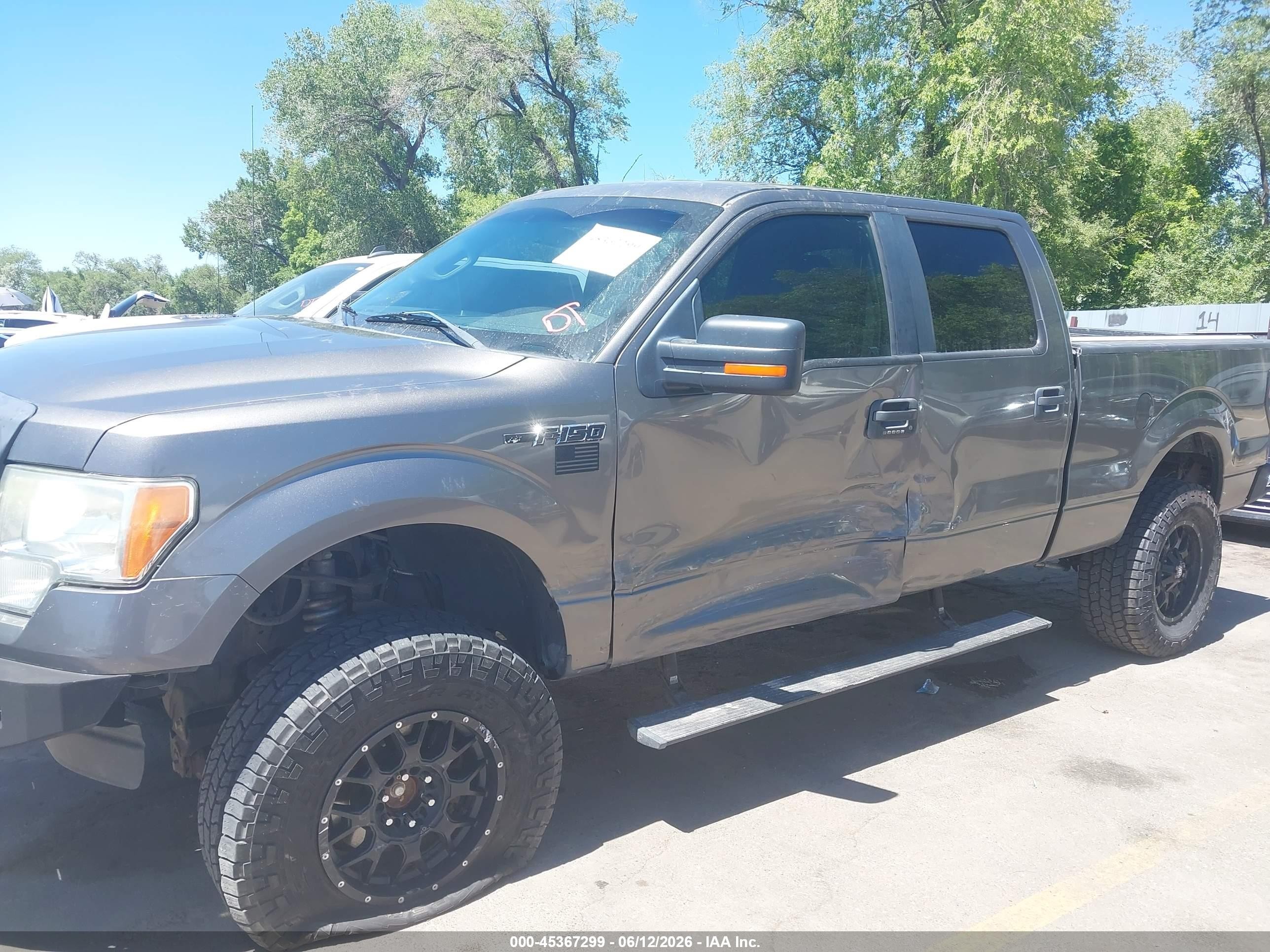 2012 Ford F-150 Xlt Gray vin: 1FTFW1EF0CFC80774