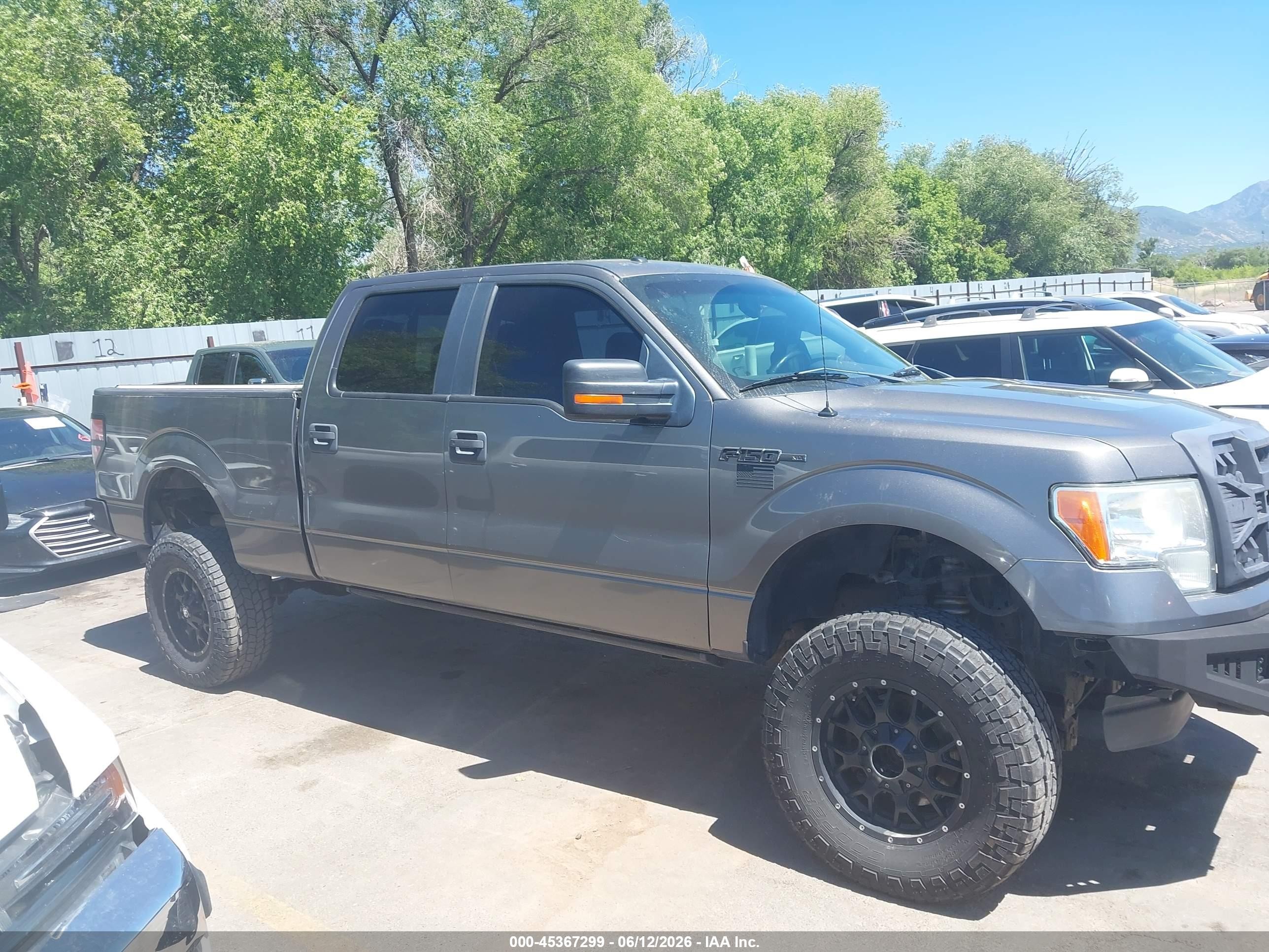 2012 Ford F-150 Xlt Gray vin: 1FTFW1EF0CFC80774