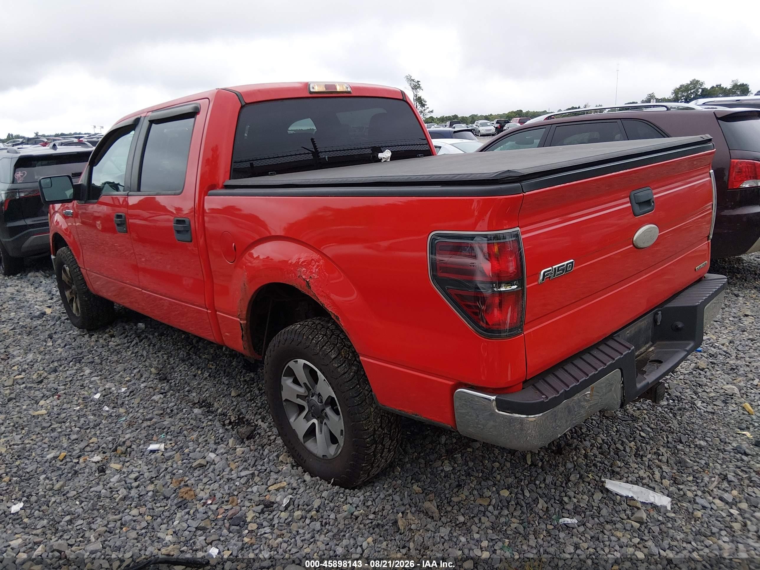 2012 Ford F-150 Xlt Red vin: 1FTFW1EF0CKD18740