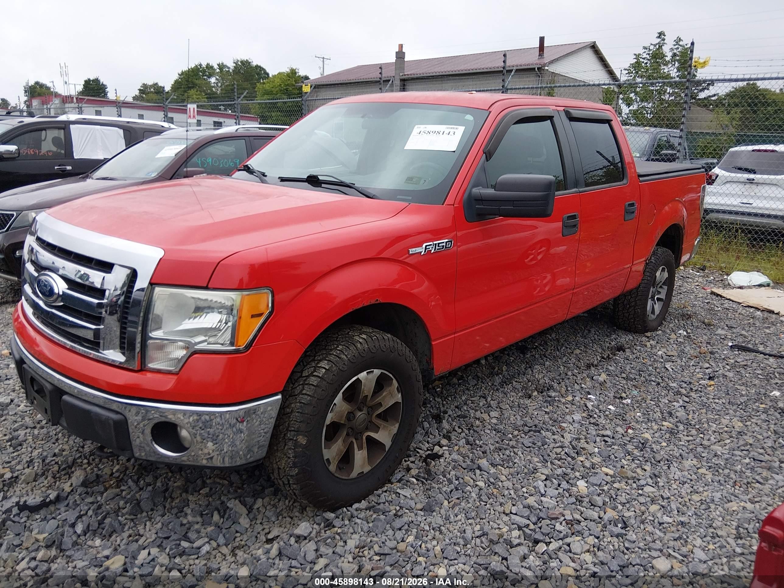 2012 Ford F-150 Xlt Red vin: 1FTFW1EF0CKD18740