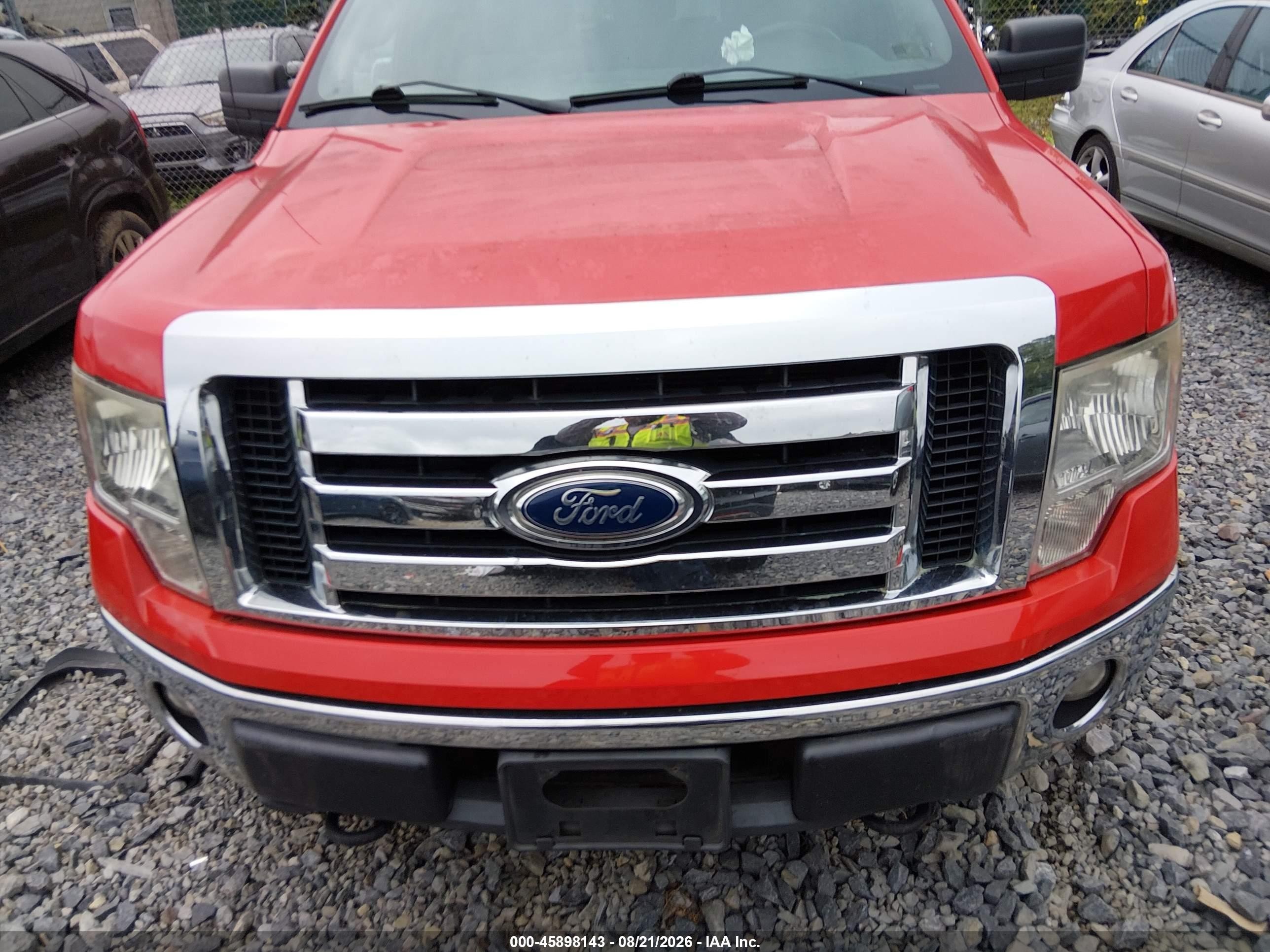 2012 Ford F-150 Xlt Red vin: 1FTFW1EF0CKD18740