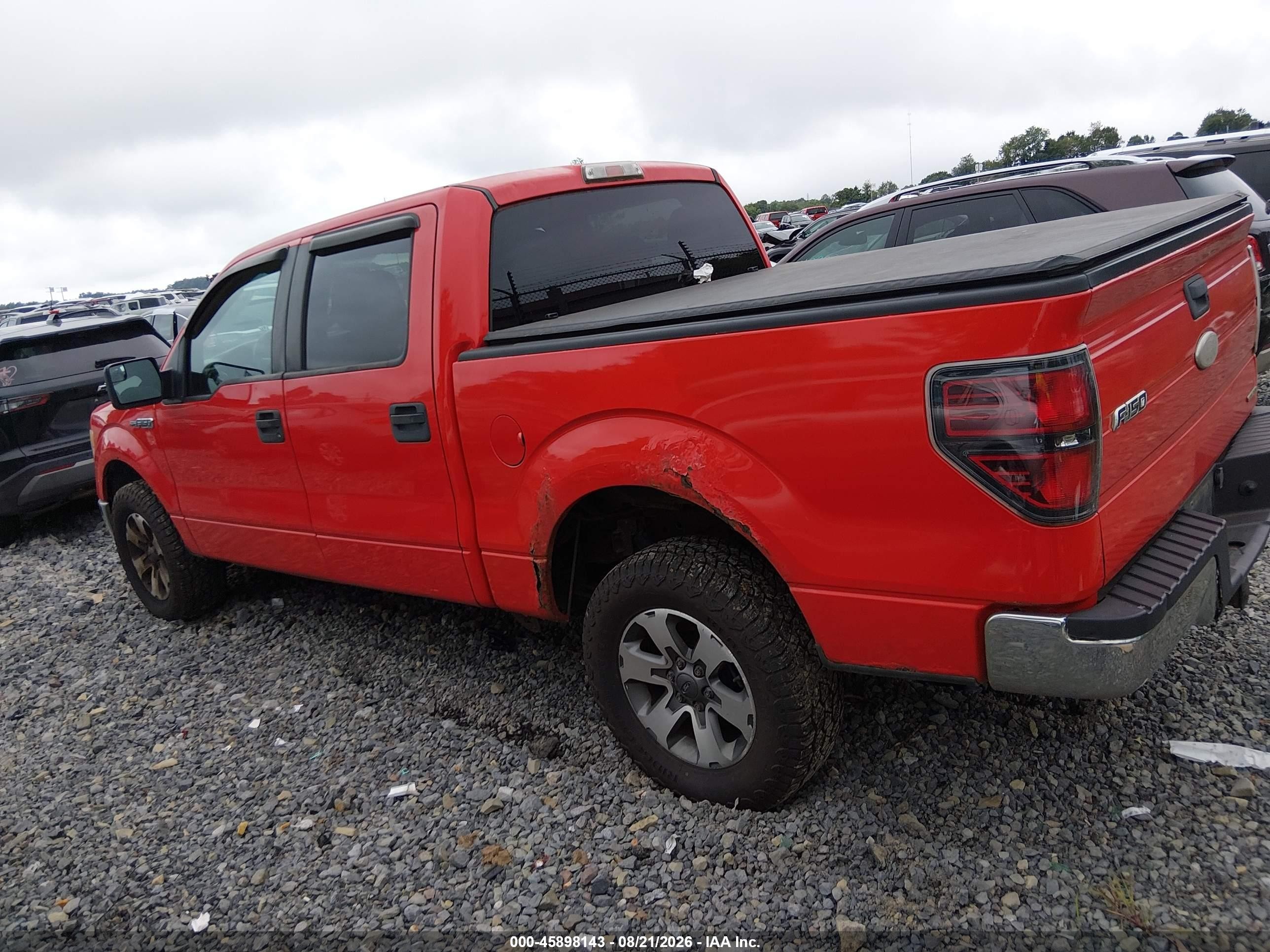 2012 Ford F-150 Xlt Red vin: 1FTFW1EF0CKD18740