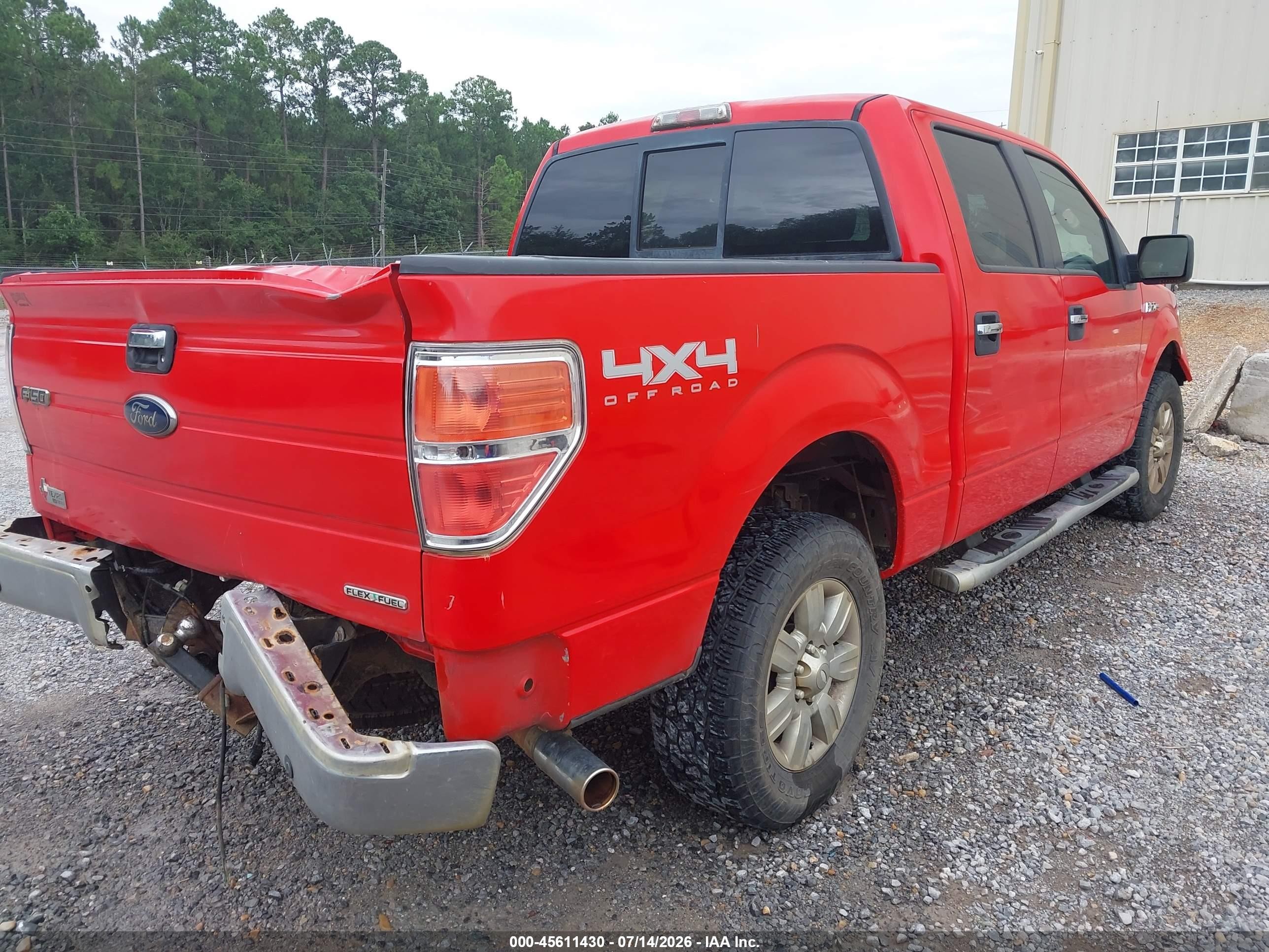 2012 Ford F-150 Xlt Red vin: 1FTFW1EF0CKD95012