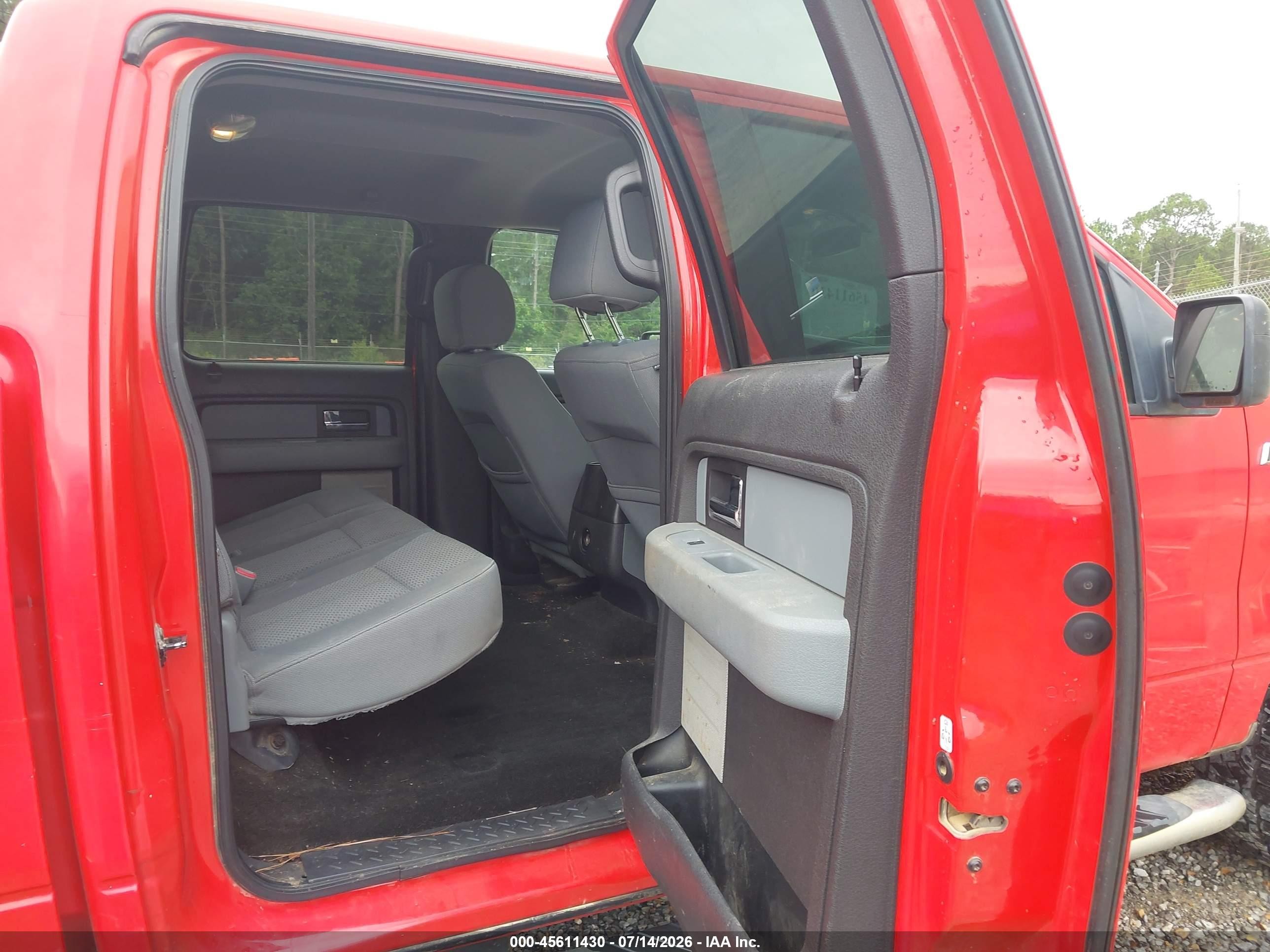 2012 Ford F-150 Xlt Red vin: 1FTFW1EF0CKD95012