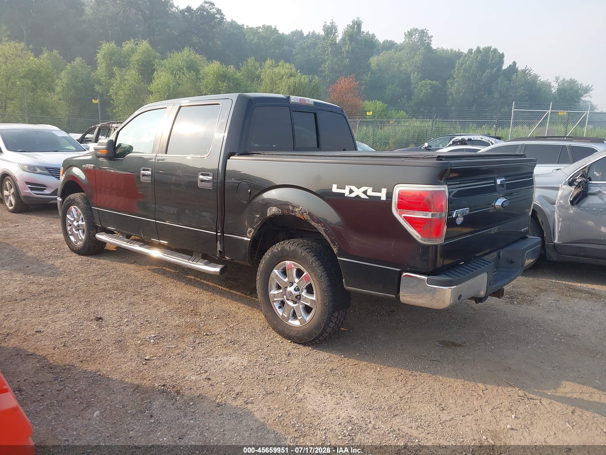 2013 Ford F-150 Xlt Black vin: 1FTFW1EF0DFA52355